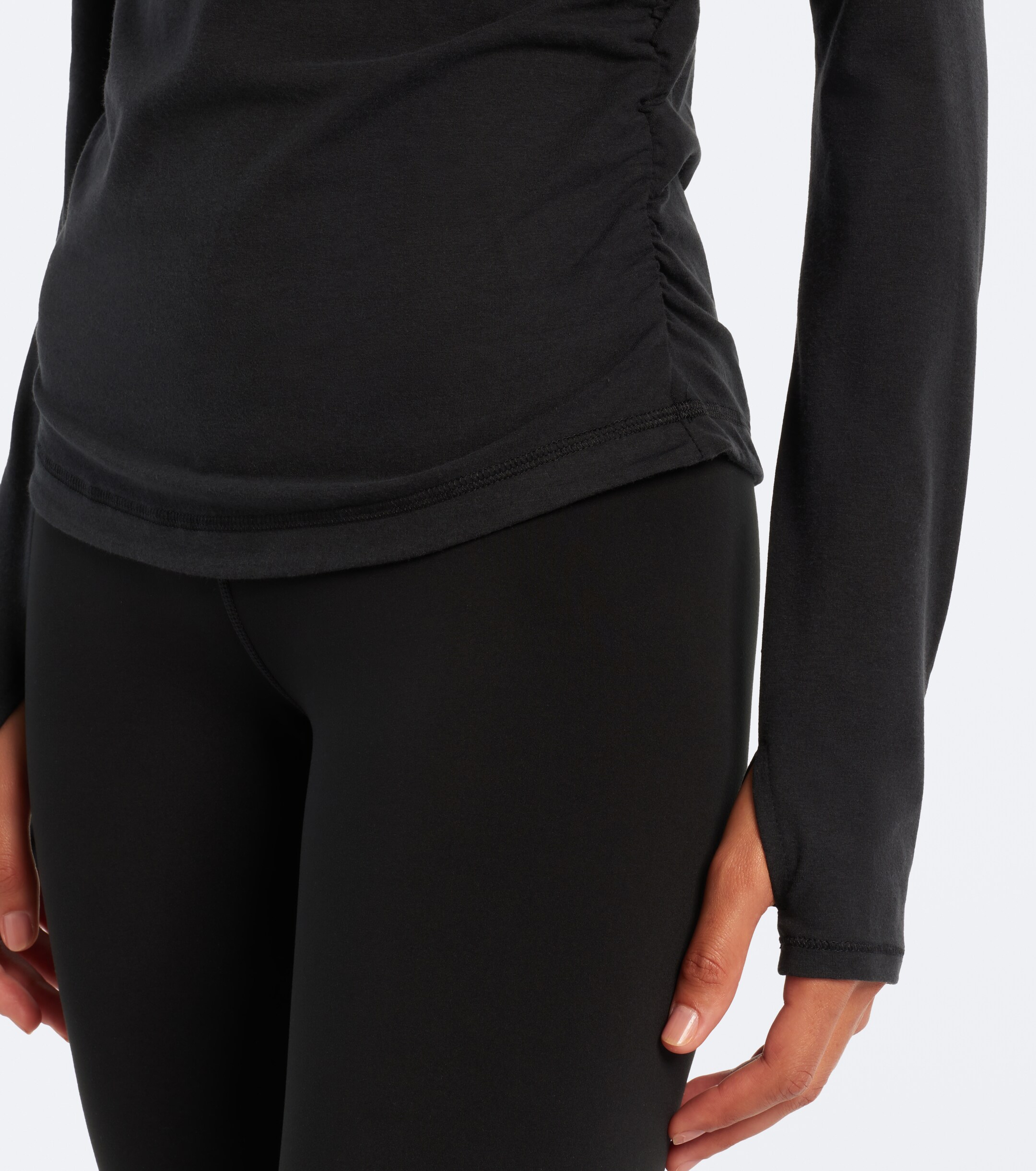adidas by Stella McCartney Adidas by Stella McCartney Logo jersey half-zip hoodie