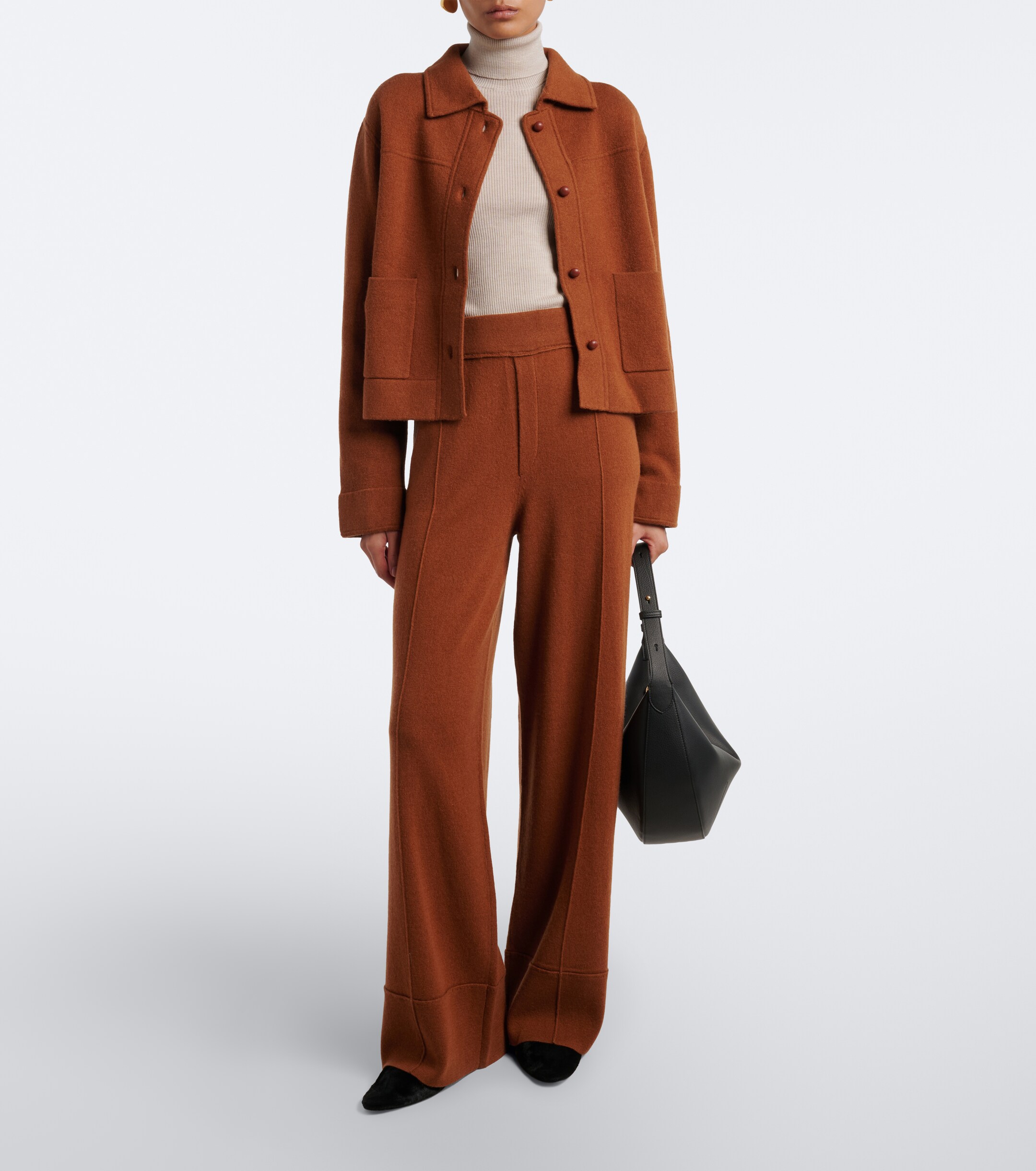Jardin des Orangers Jardin des Orangers Wool and cashmere wide-leg pants