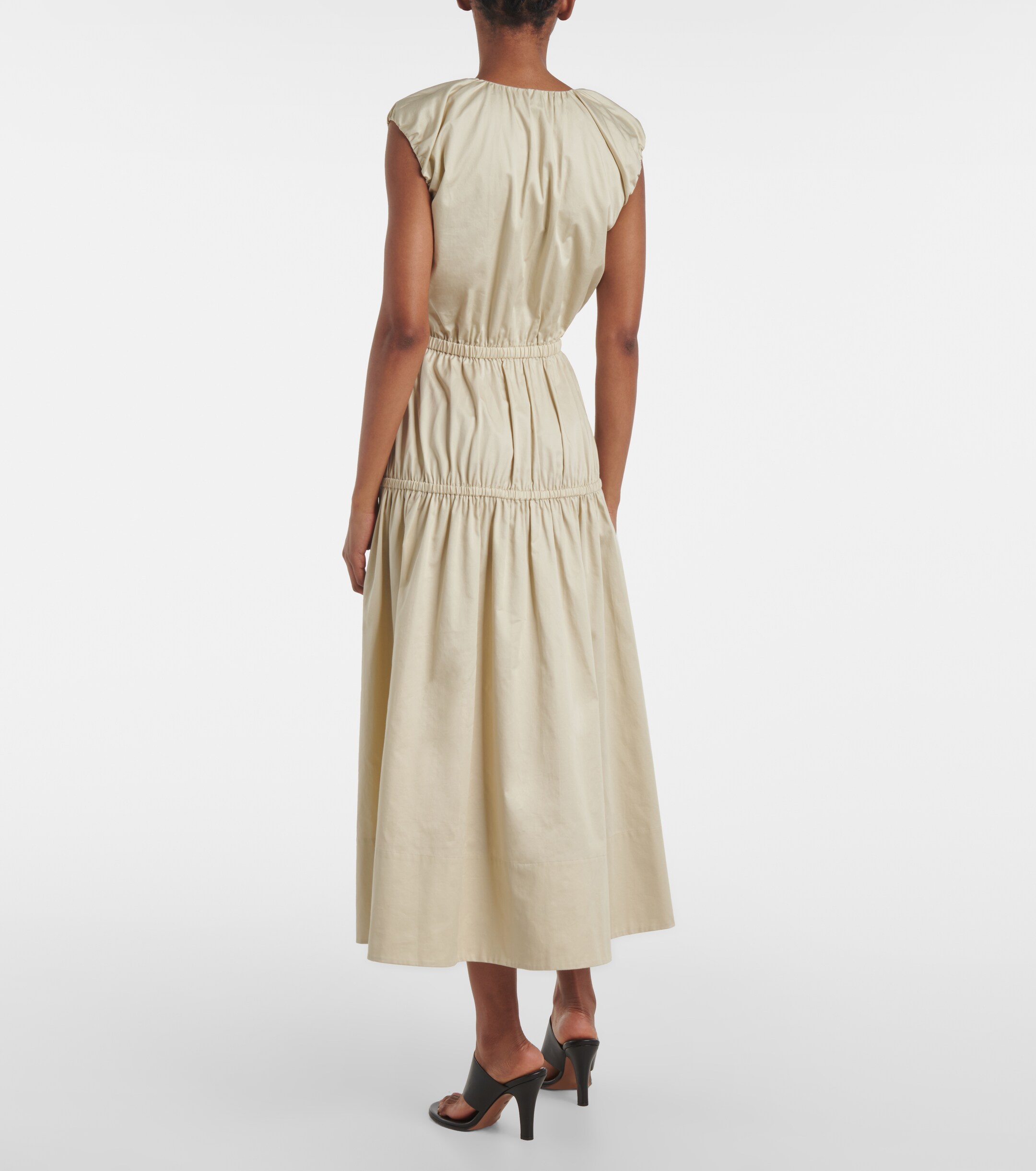 JOSEPH Cotton midi dress