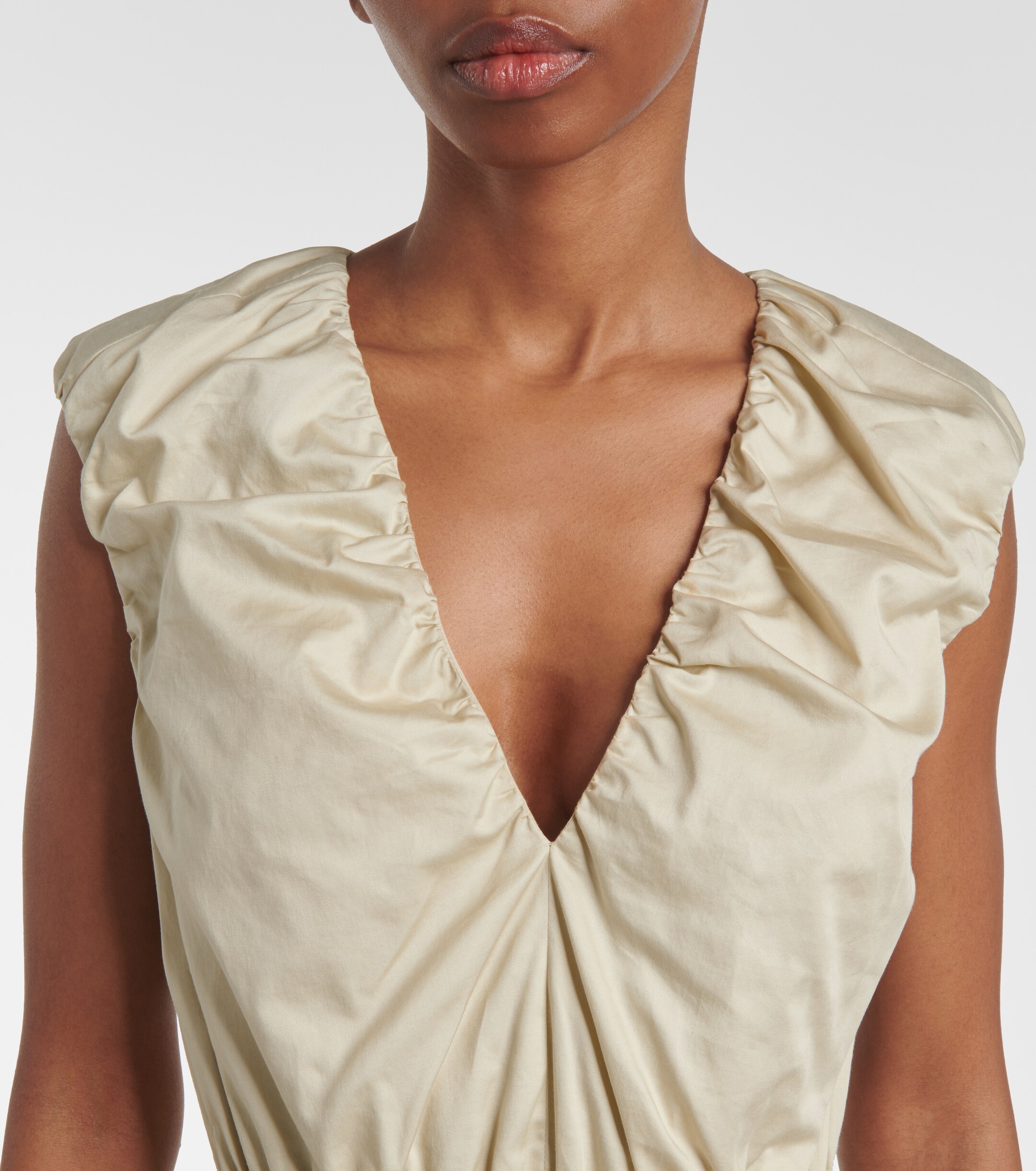 JOSEPH Cotton midi dress