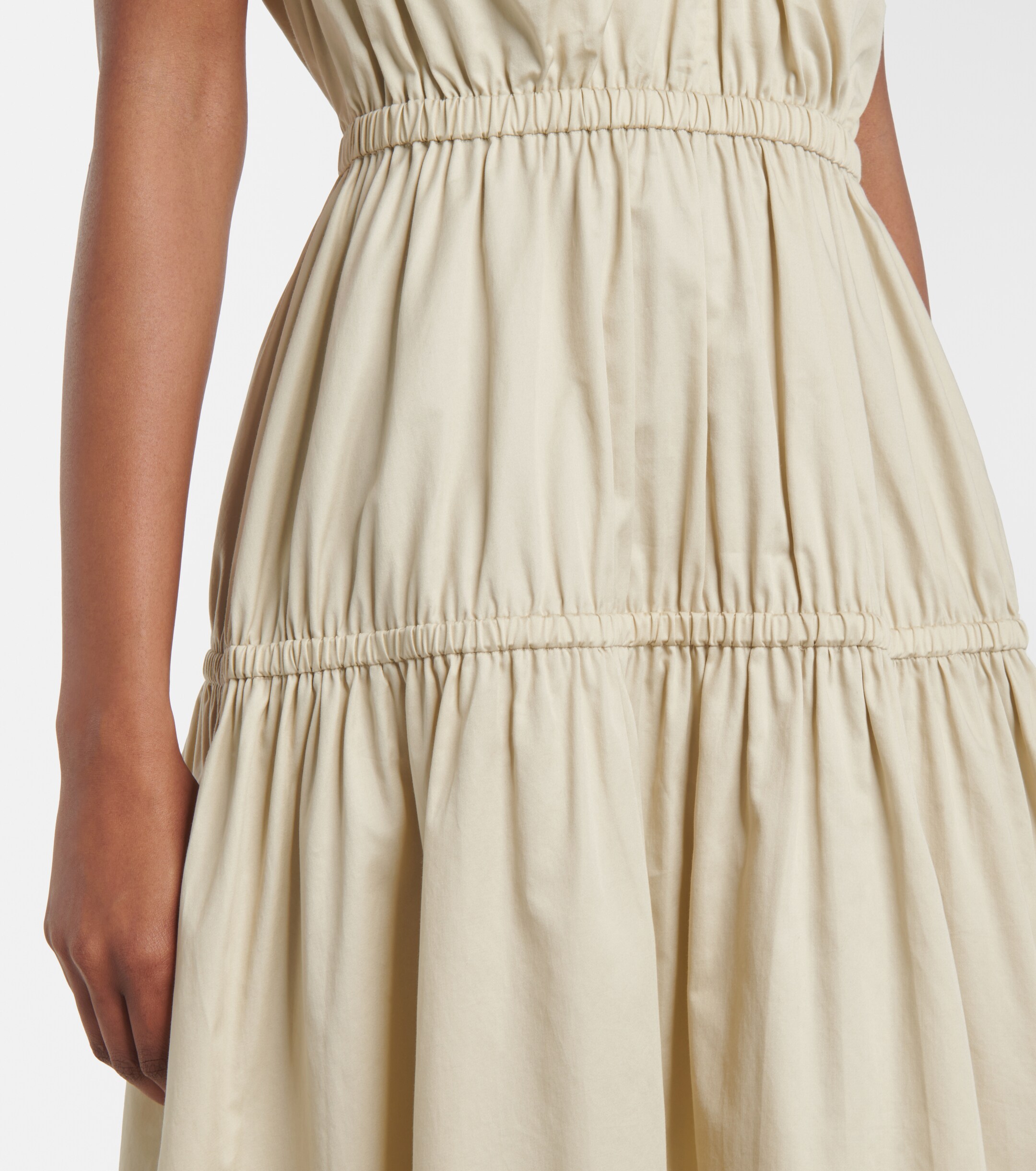 JOSEPH Cotton midi dress