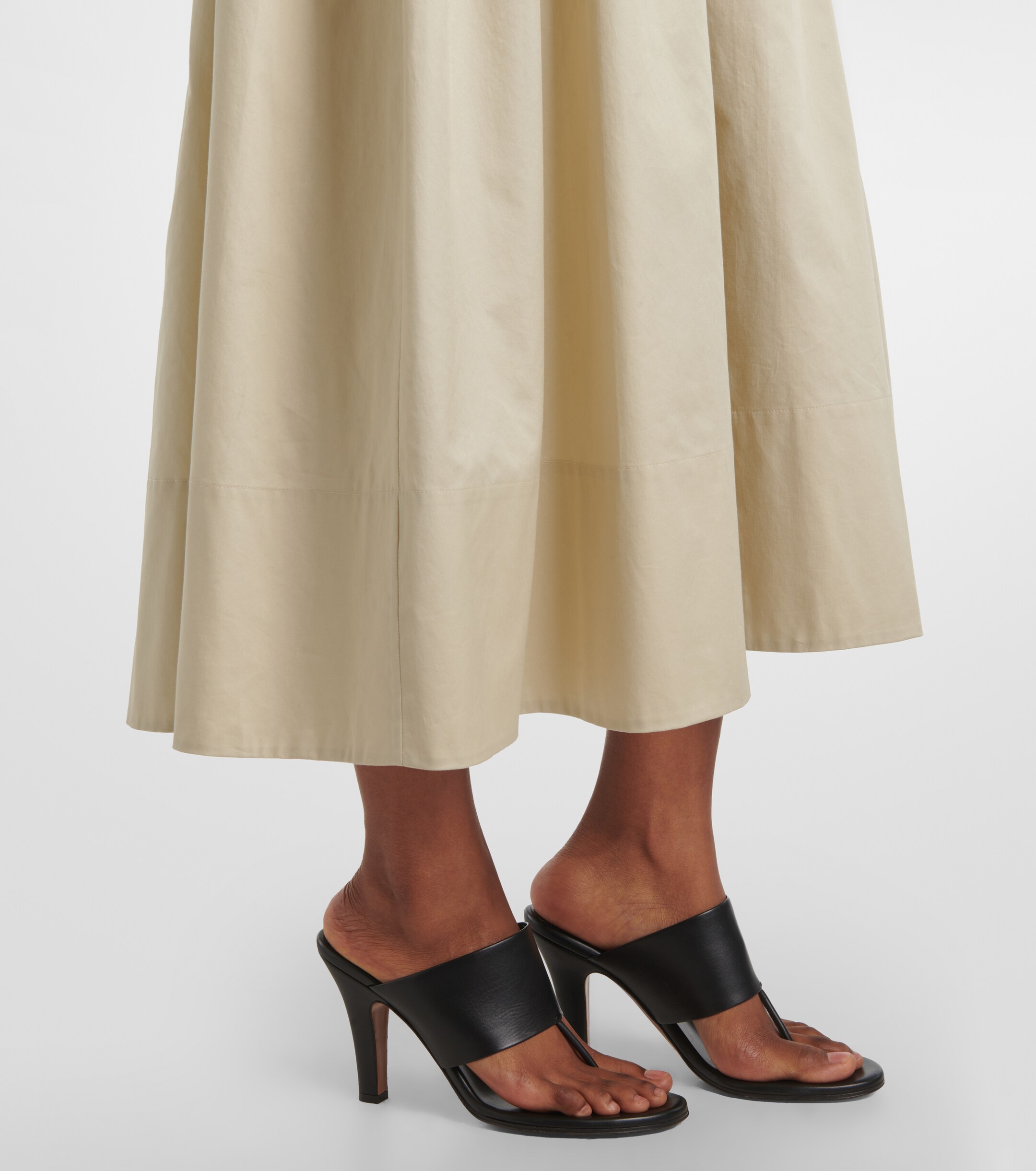 JOSEPH Cotton midi dress