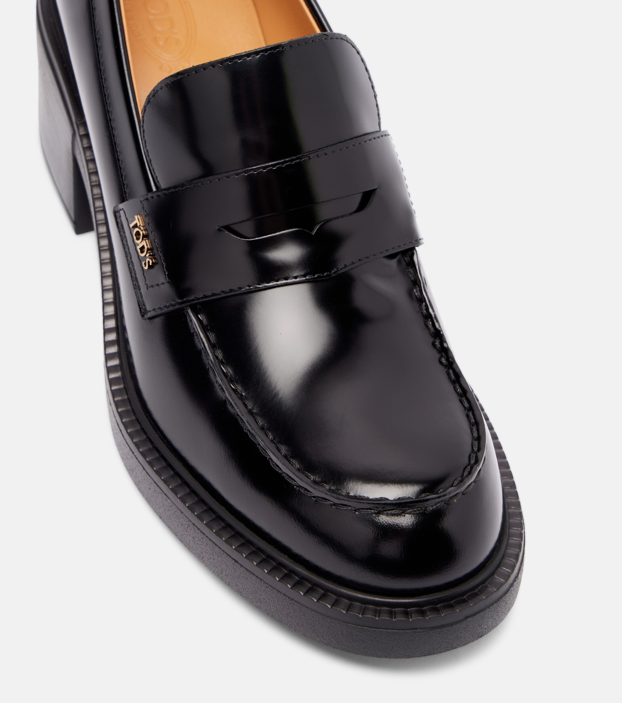 Tod's 60 leather loafer pumps