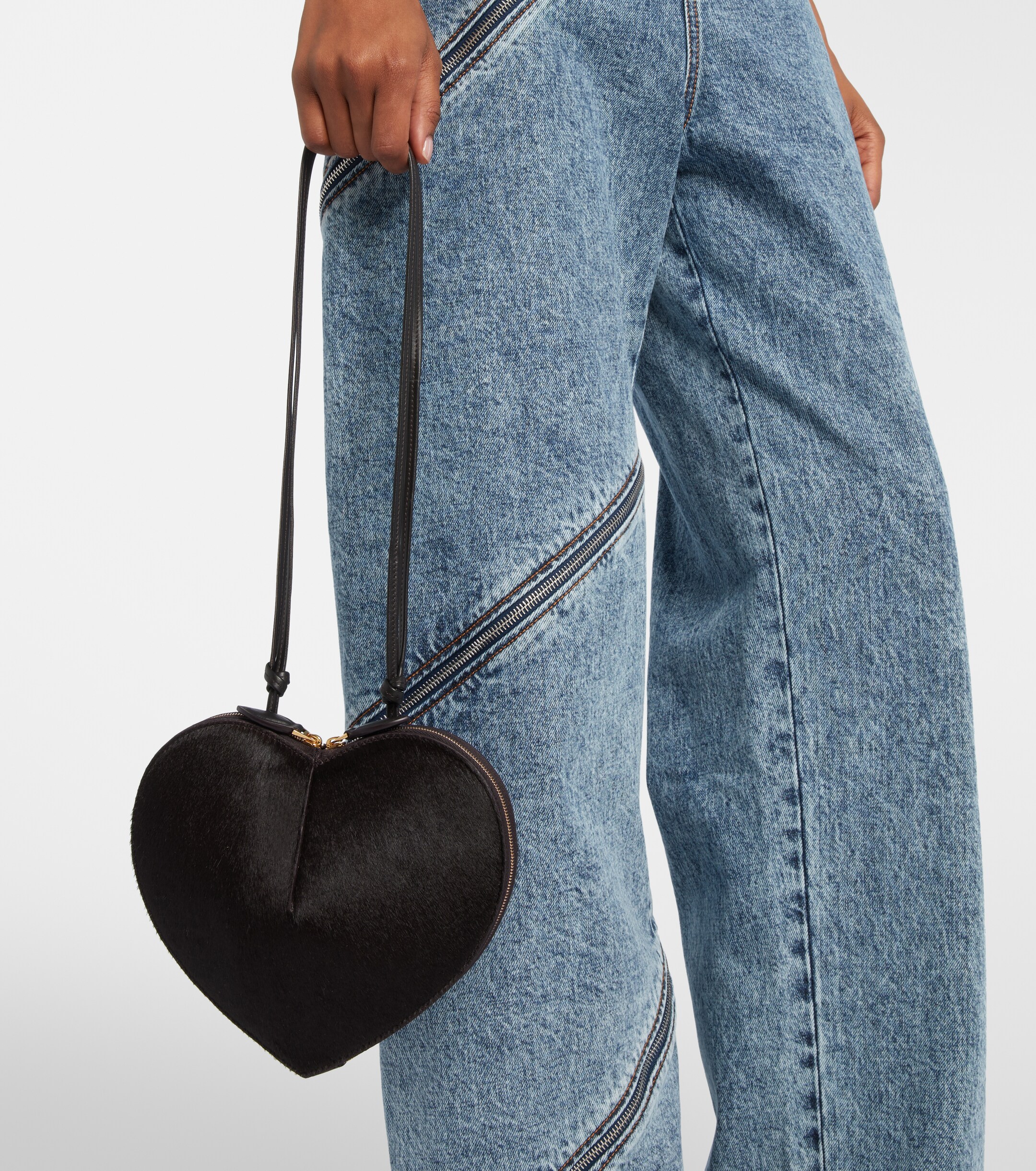Alaïa Le Cœur calf hair shoulder bag