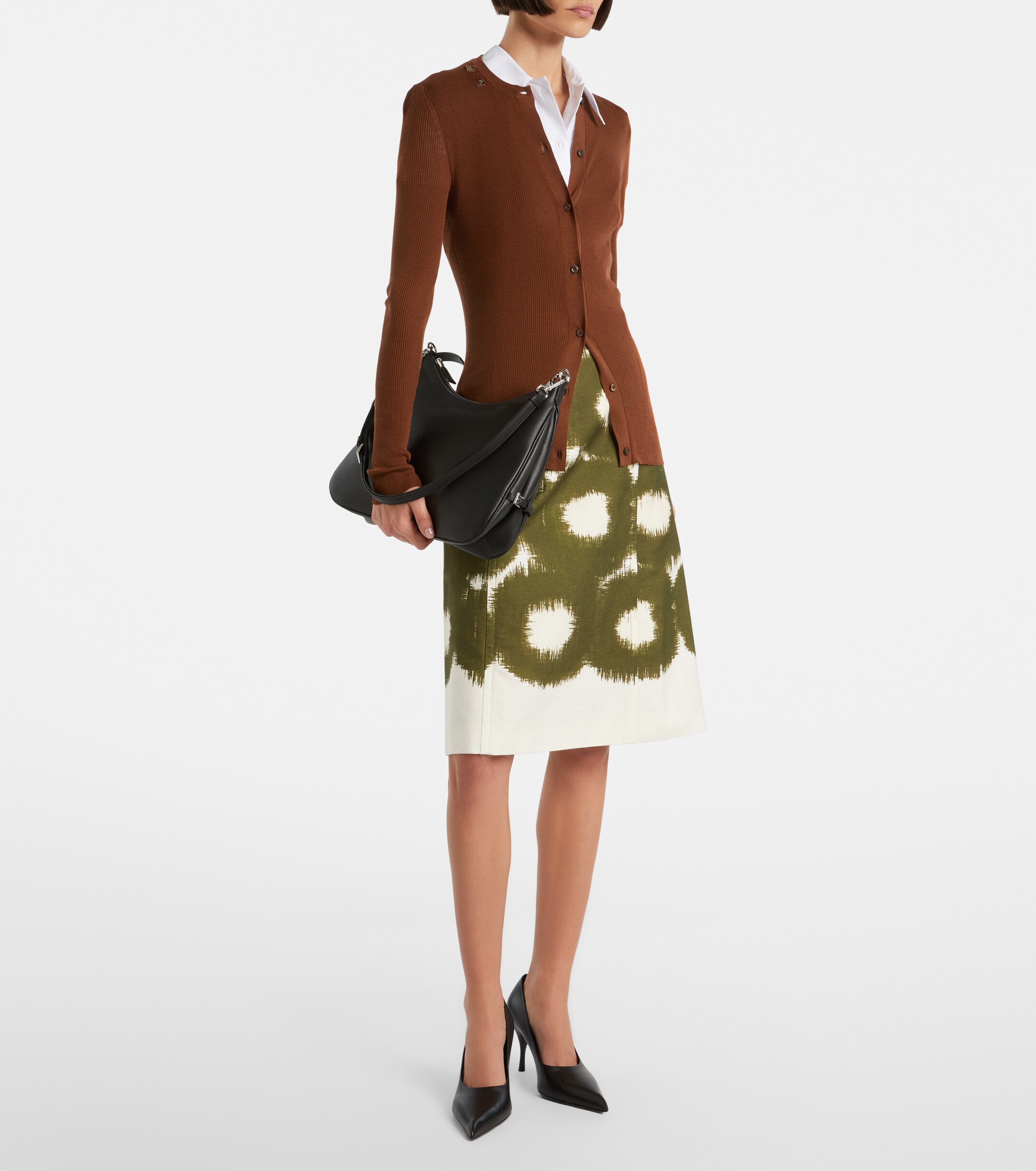 Prada Prada Fold Large leather shoulder bag