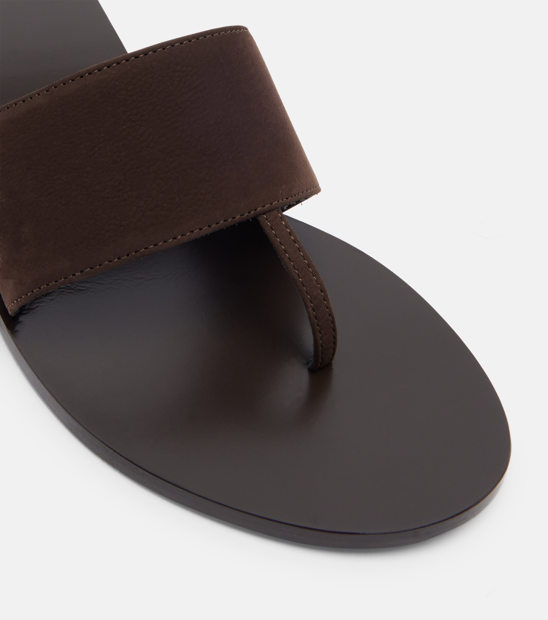 Jude JUDE Lucille leather wedge thong sandals