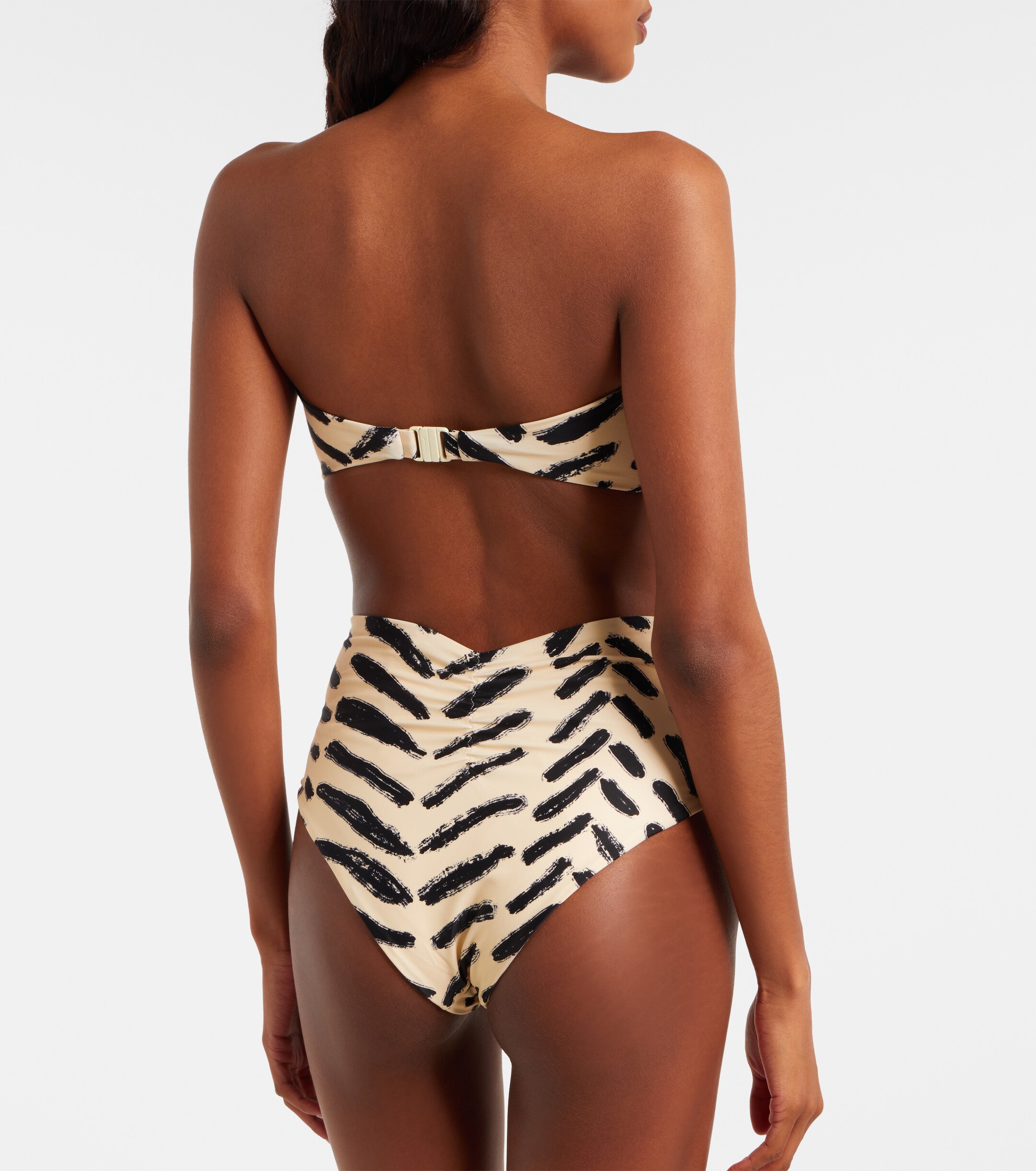 Johanna Ortiz Johanna Ortiz Gathered printed bikini bottoms
