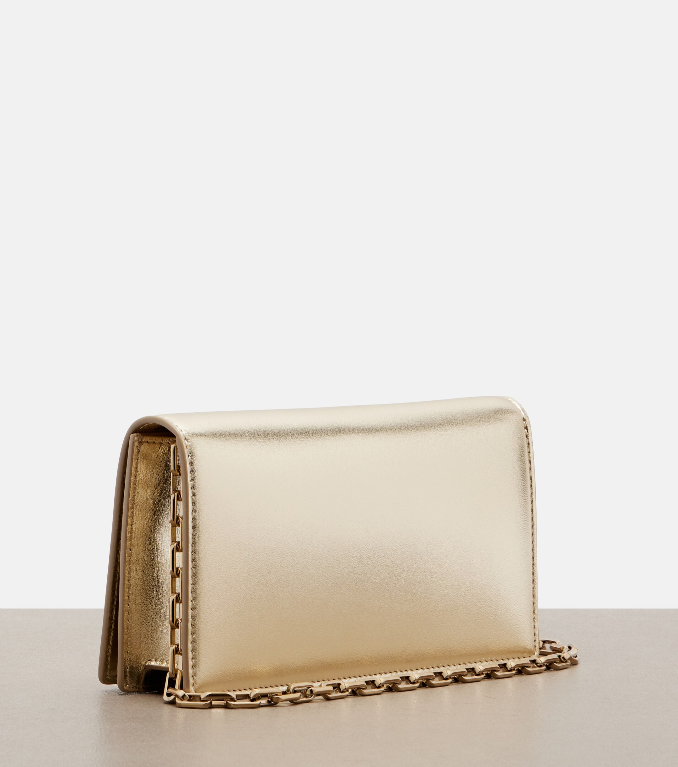 CHRISTIAN LOUBOUTIN Bettina Small metallic leather clutch