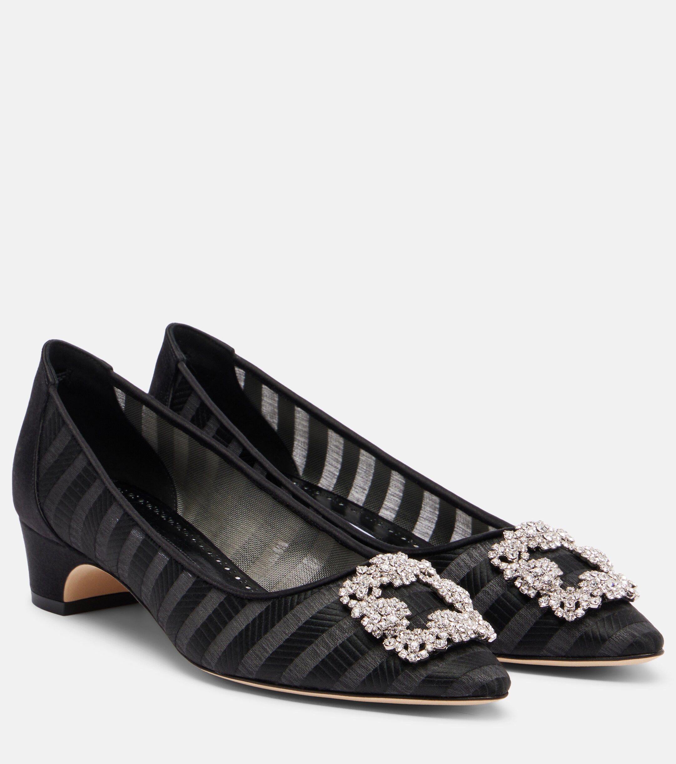 MANOLO BLAHNIK Manolo Blahnik Hangisi embellished pumps