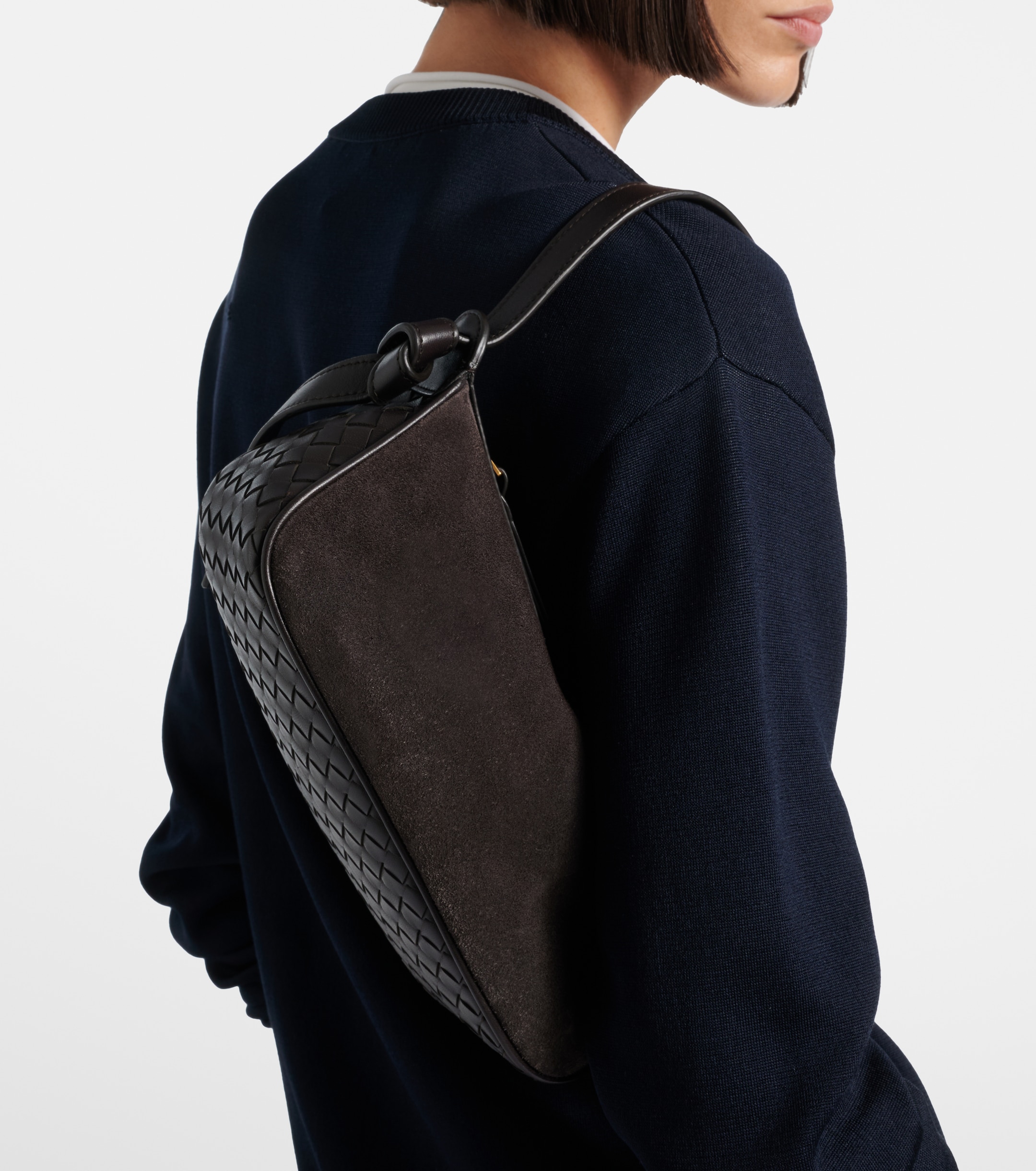 Bottega Veneta Nodo Intrecciato suede shoulder bag