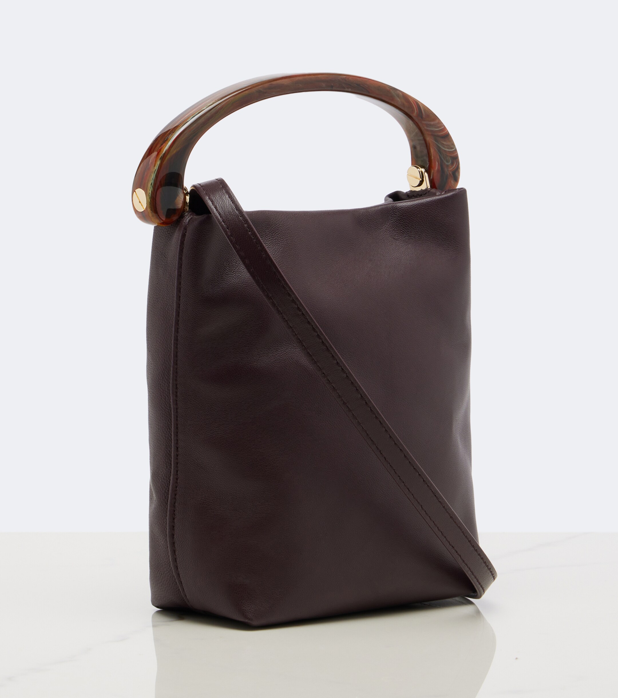 Dries Van Noten Small leather top-handle bag