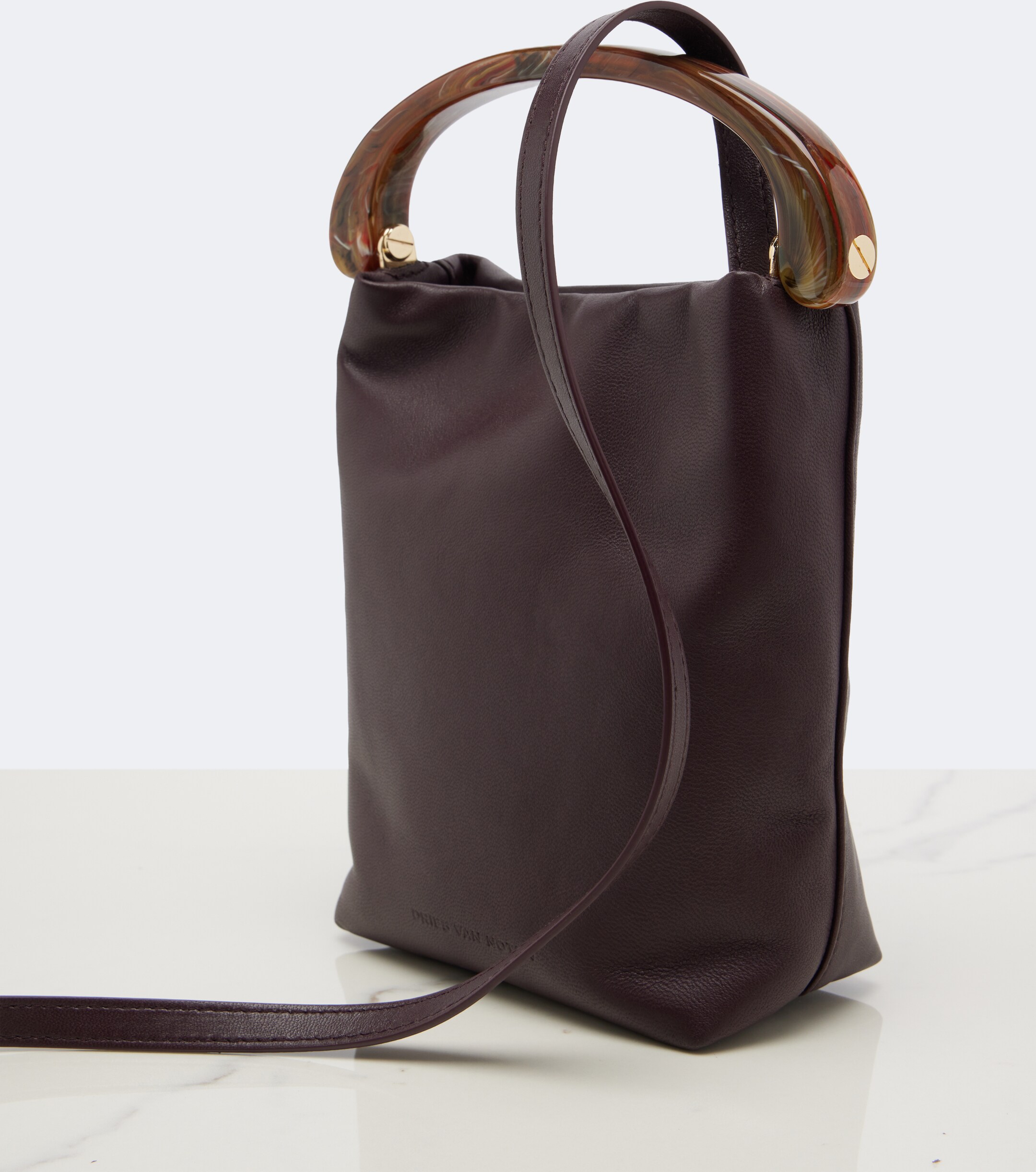 Dries Van Noten Small leather top-handle bag