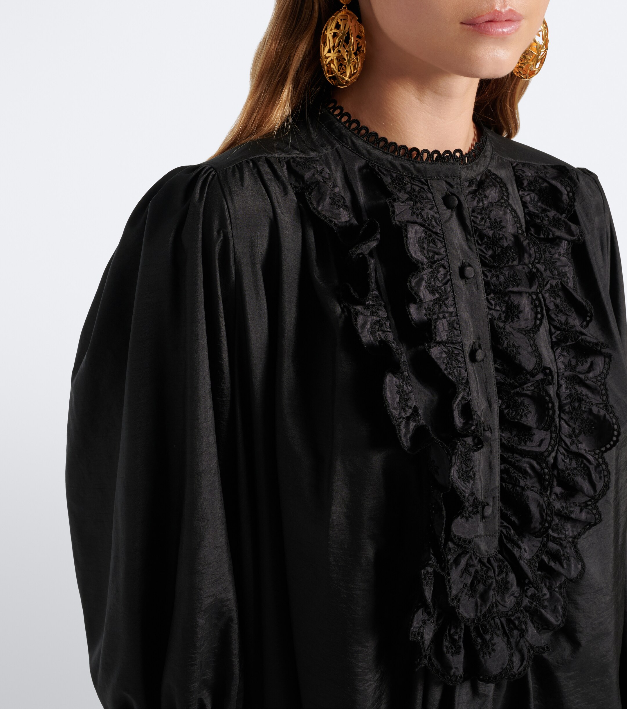 Chloé Chloé Ruffled taffeta minidress
