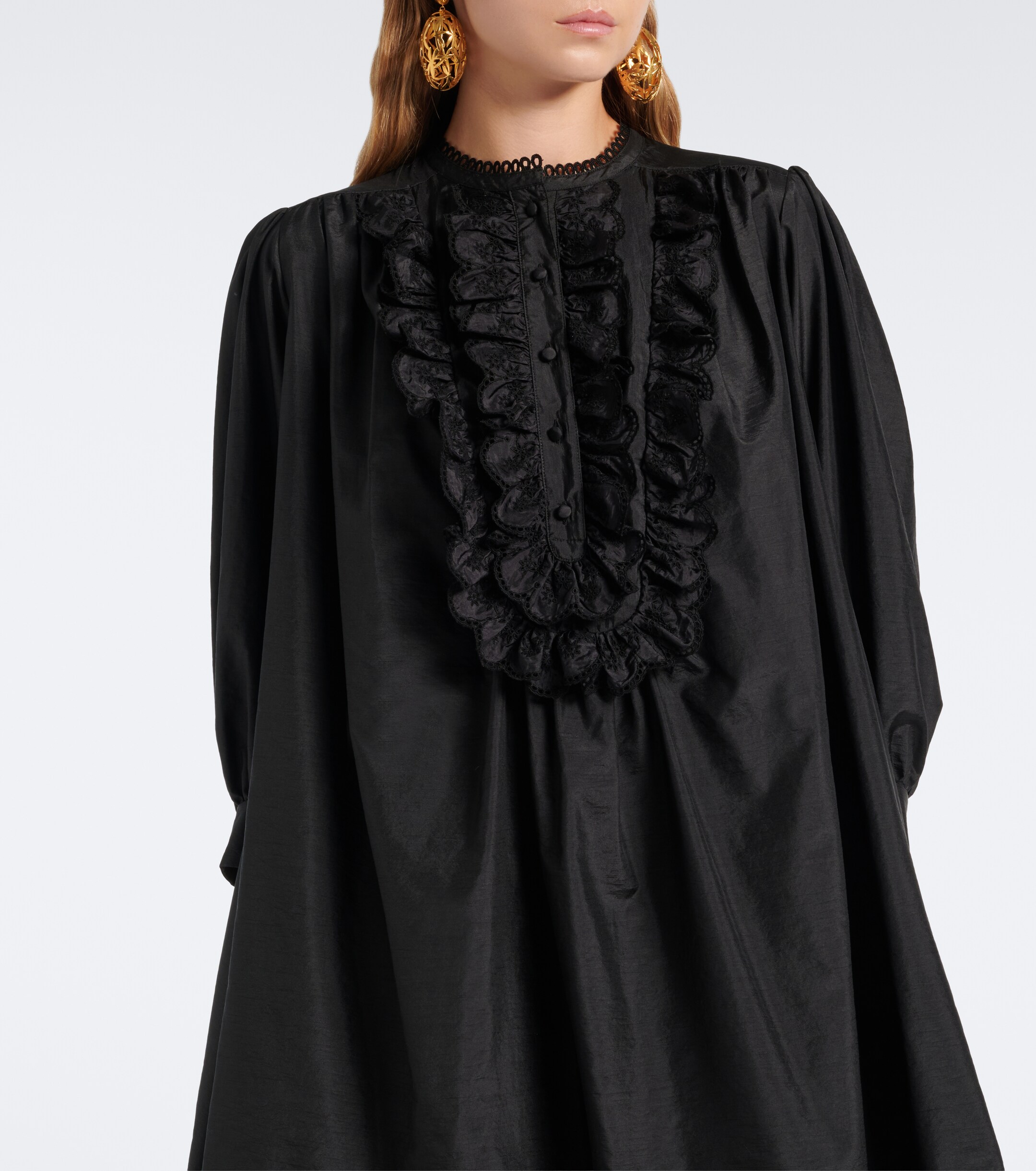 Chloé Chloé Ruffled taffeta minidress