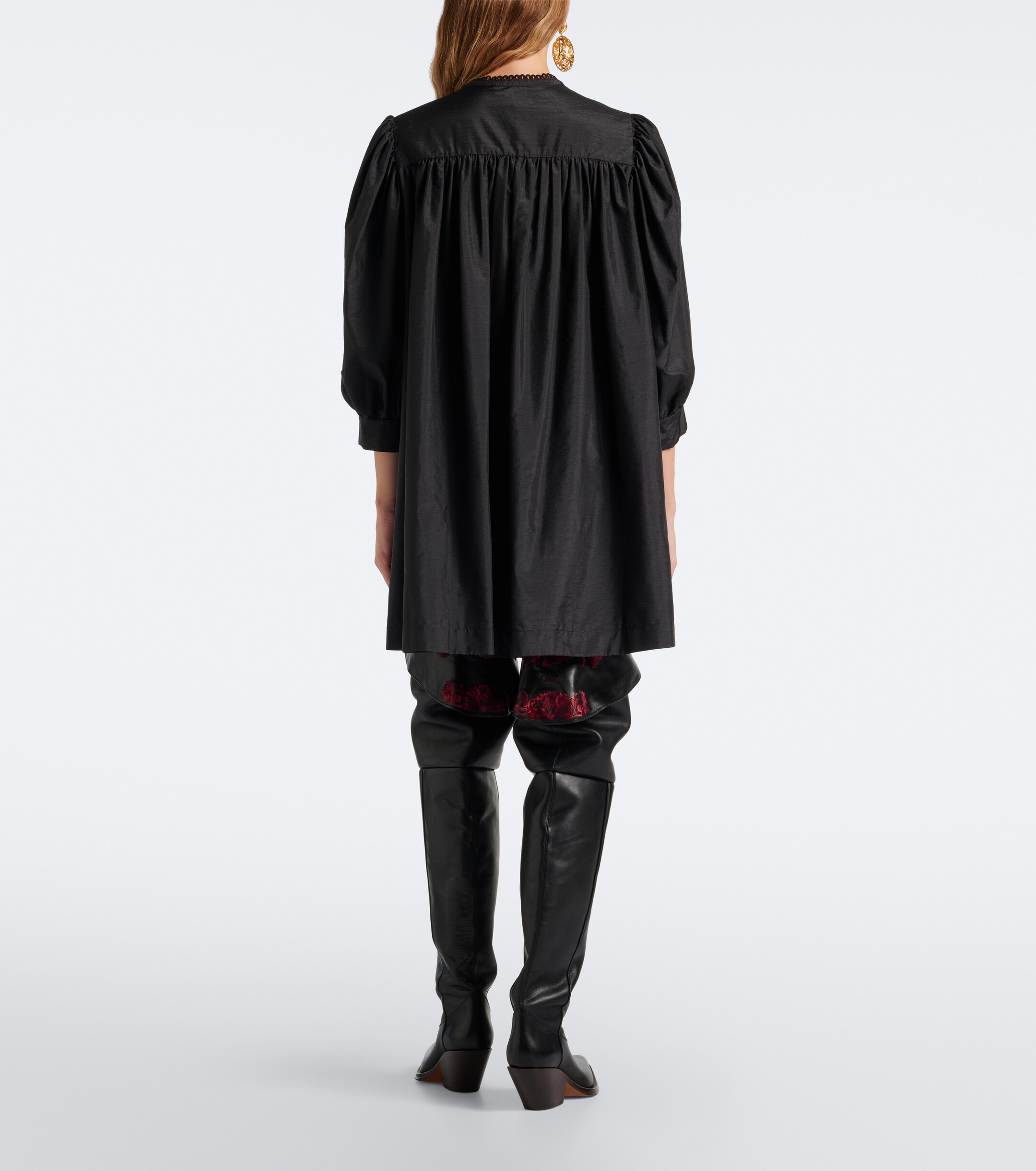 Chloé Chloé Ruffled taffeta minidress