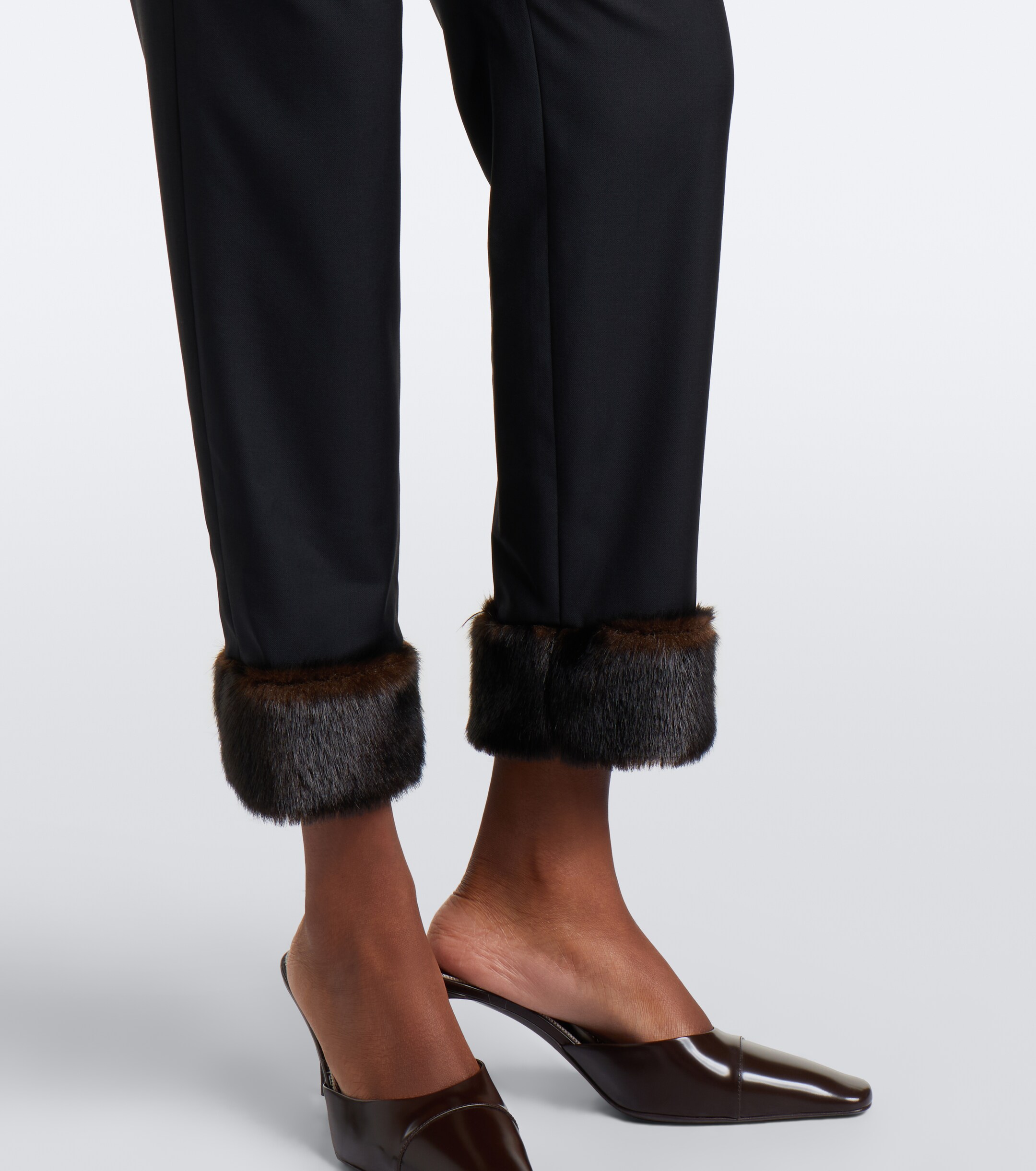 LOULOU DE SAISON Loulou de Saison Haden cropped virgin wool slim pants