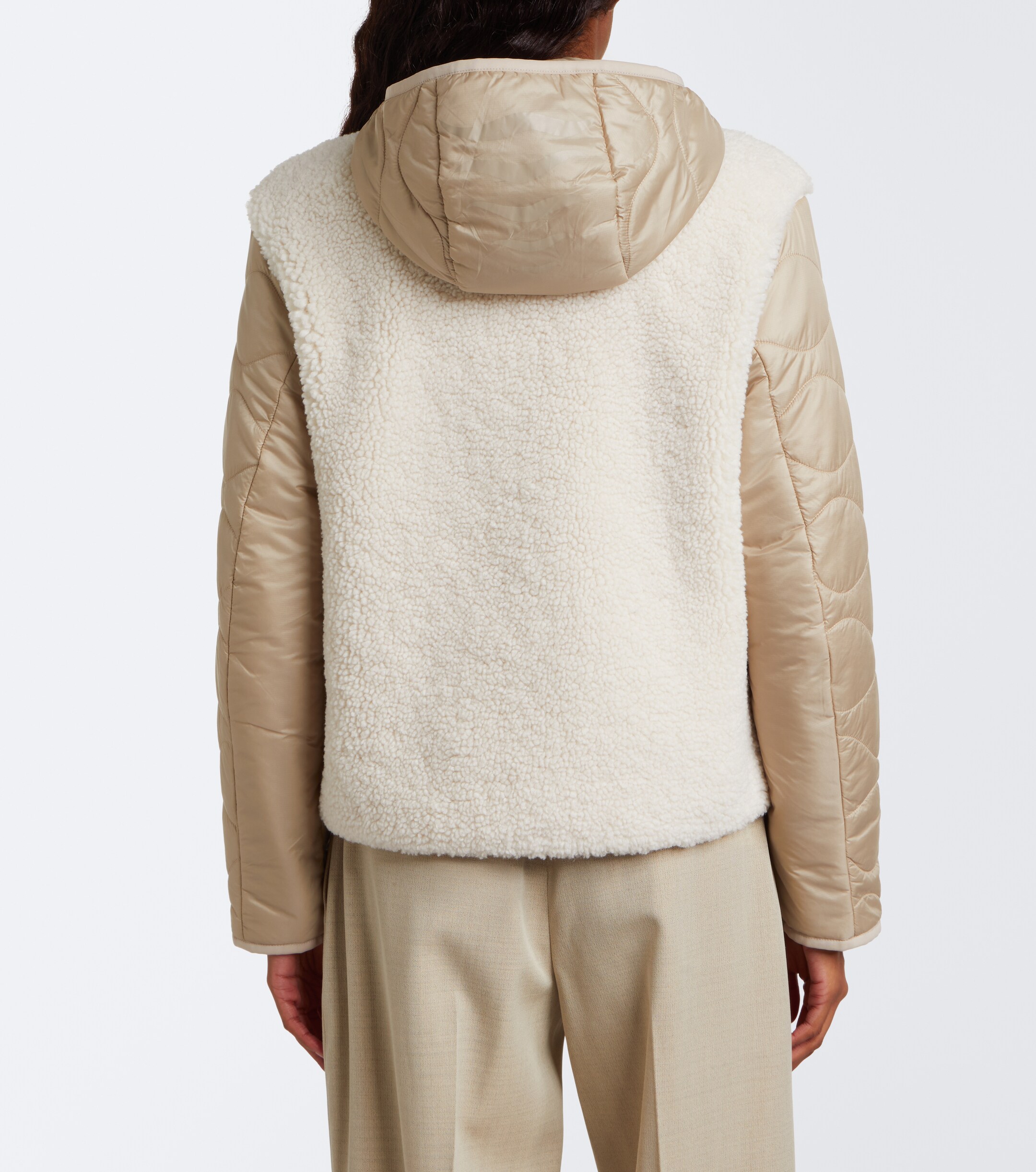 BOGNER Bogner Bibi quilted teddy-trimmed jacket