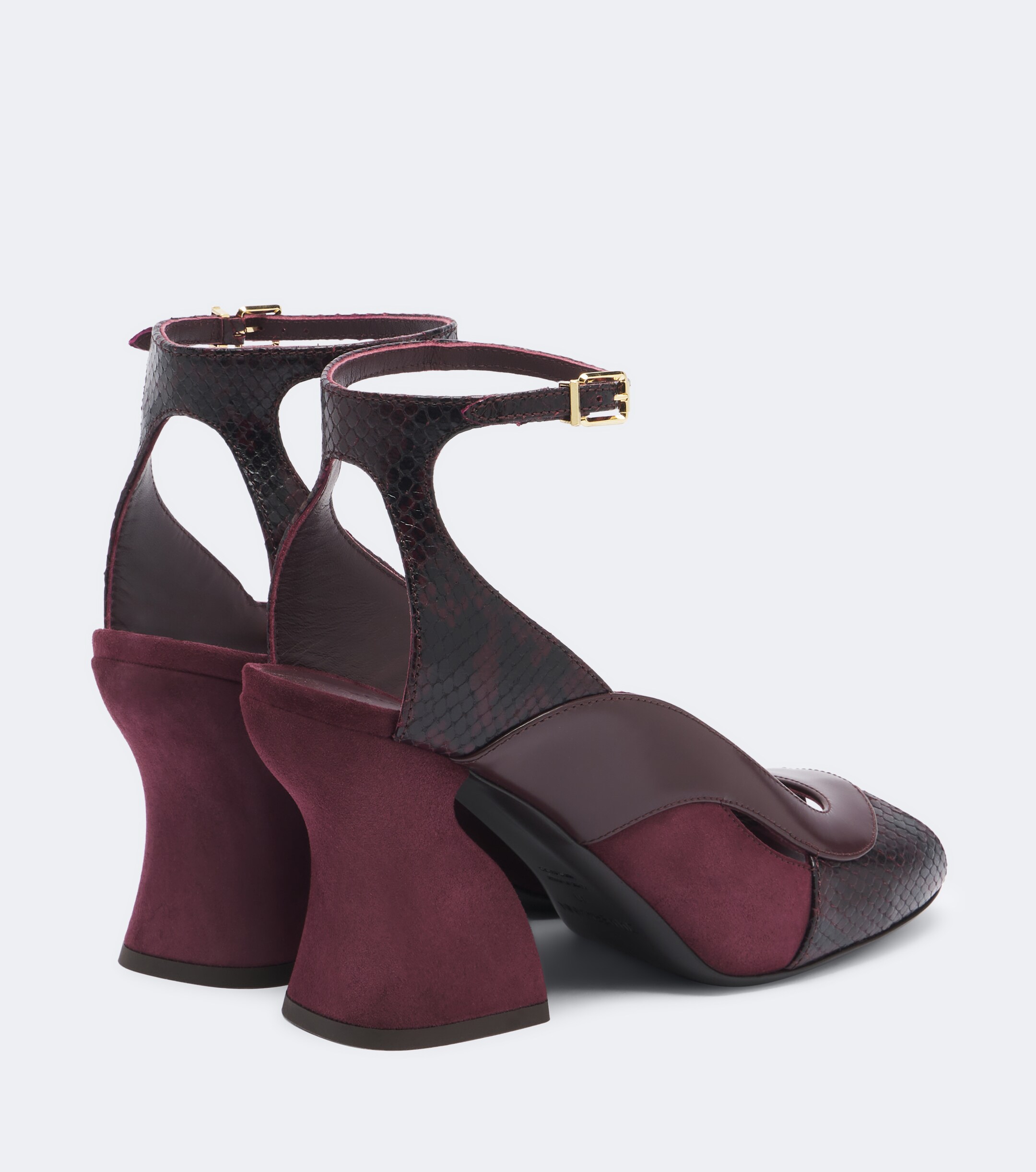 Zimmermann Zimmermann Marvi suede-trimmed leather sandals