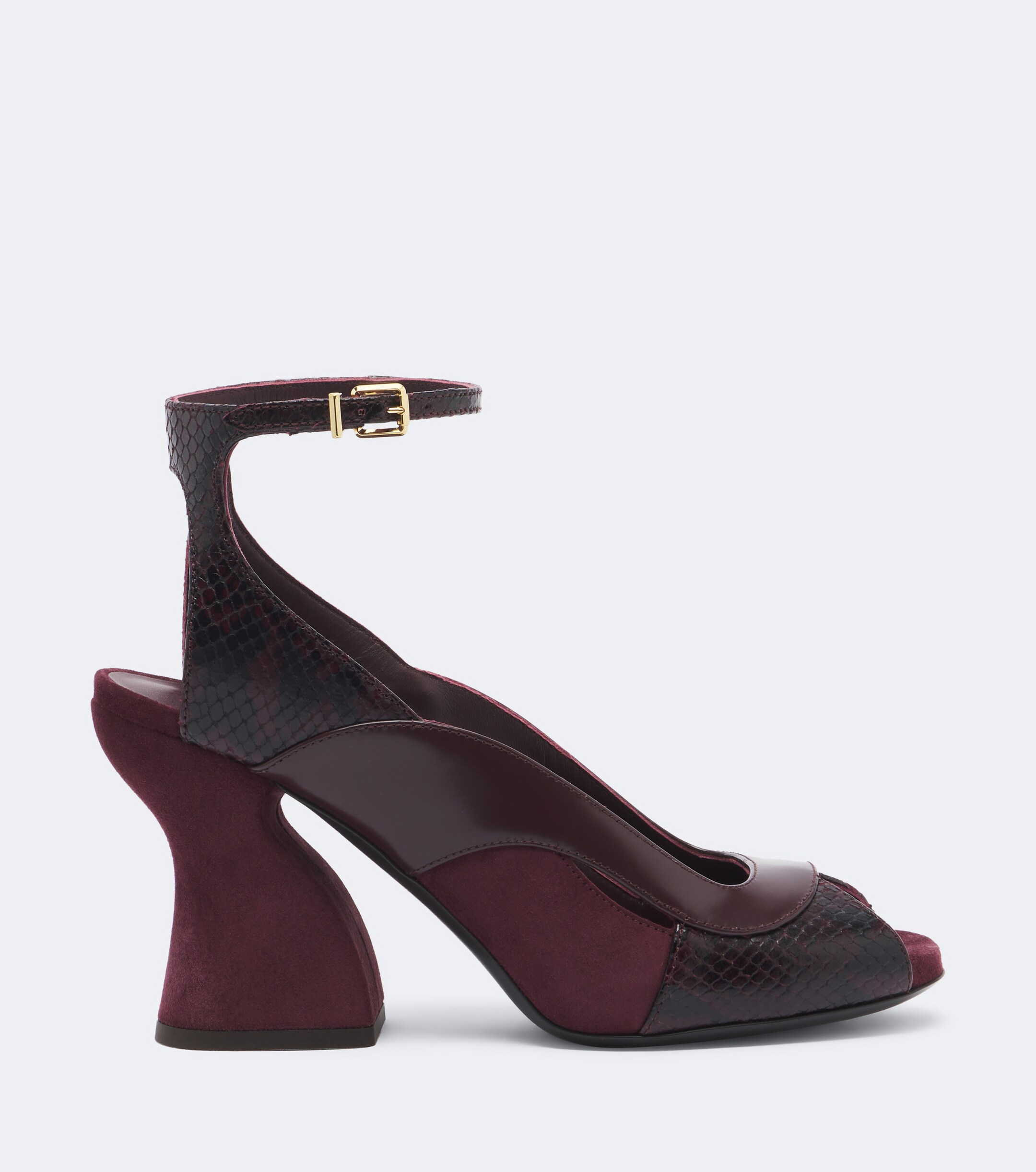 Zimmermann Zimmermann Marvi suede-trimmed leather sandals
