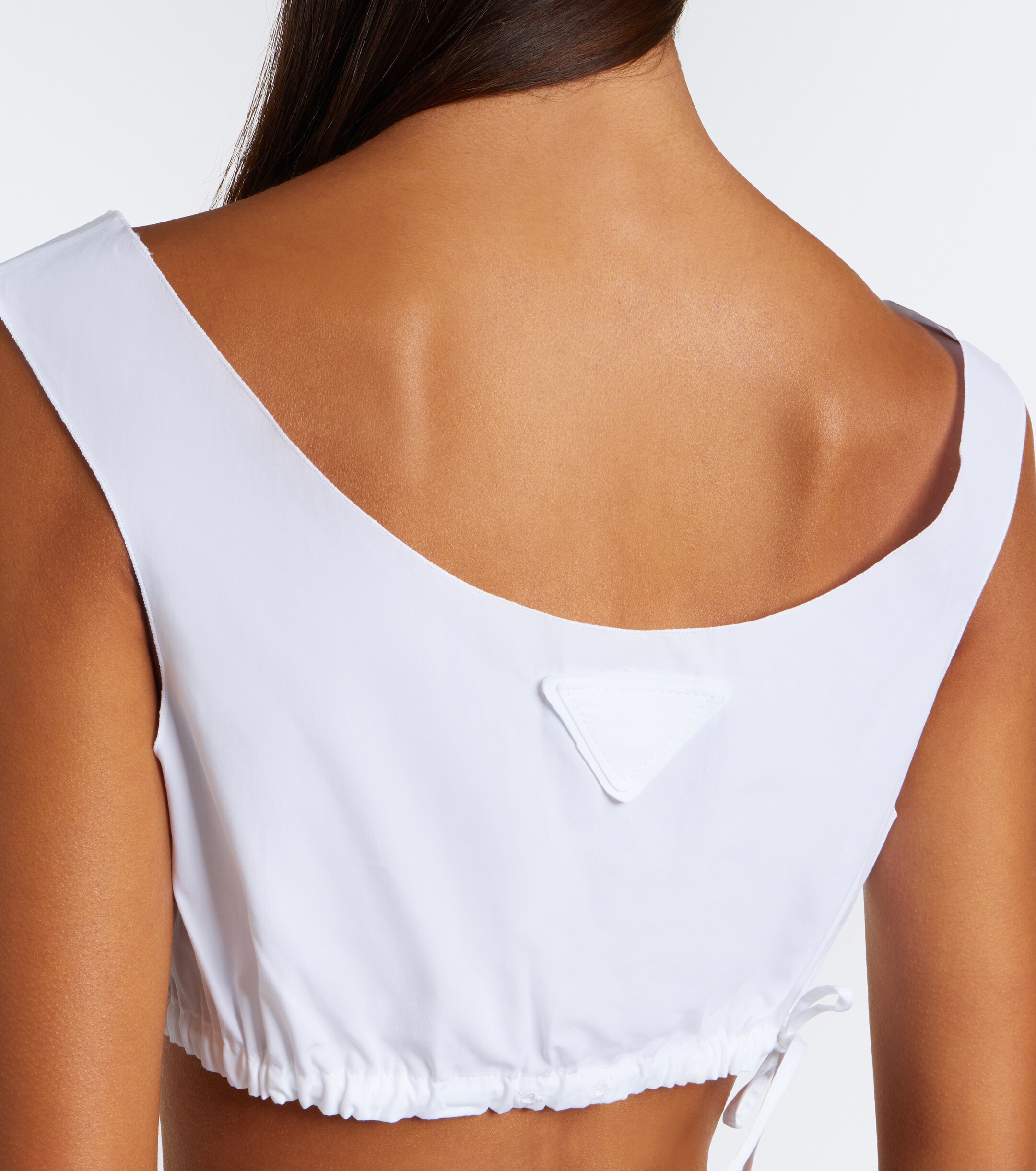 Prada Prada Cotton poplin bra top