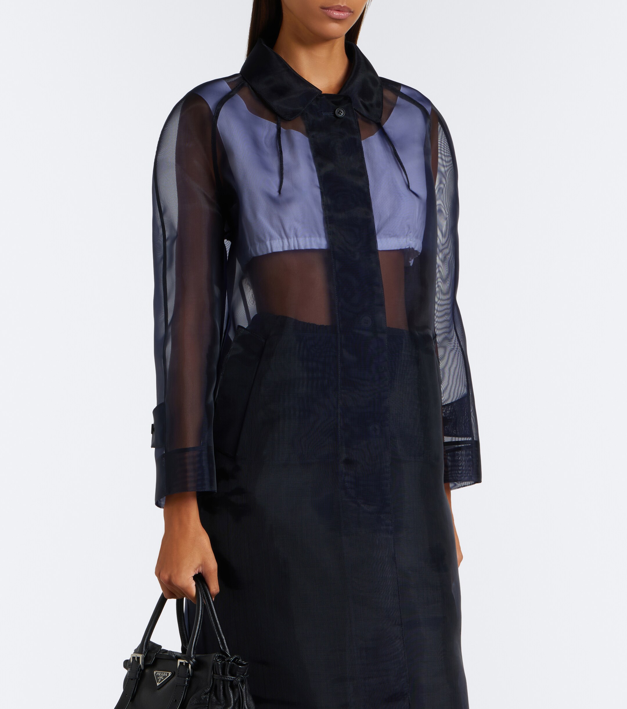 Prada Prada Cotton poplin bra top
