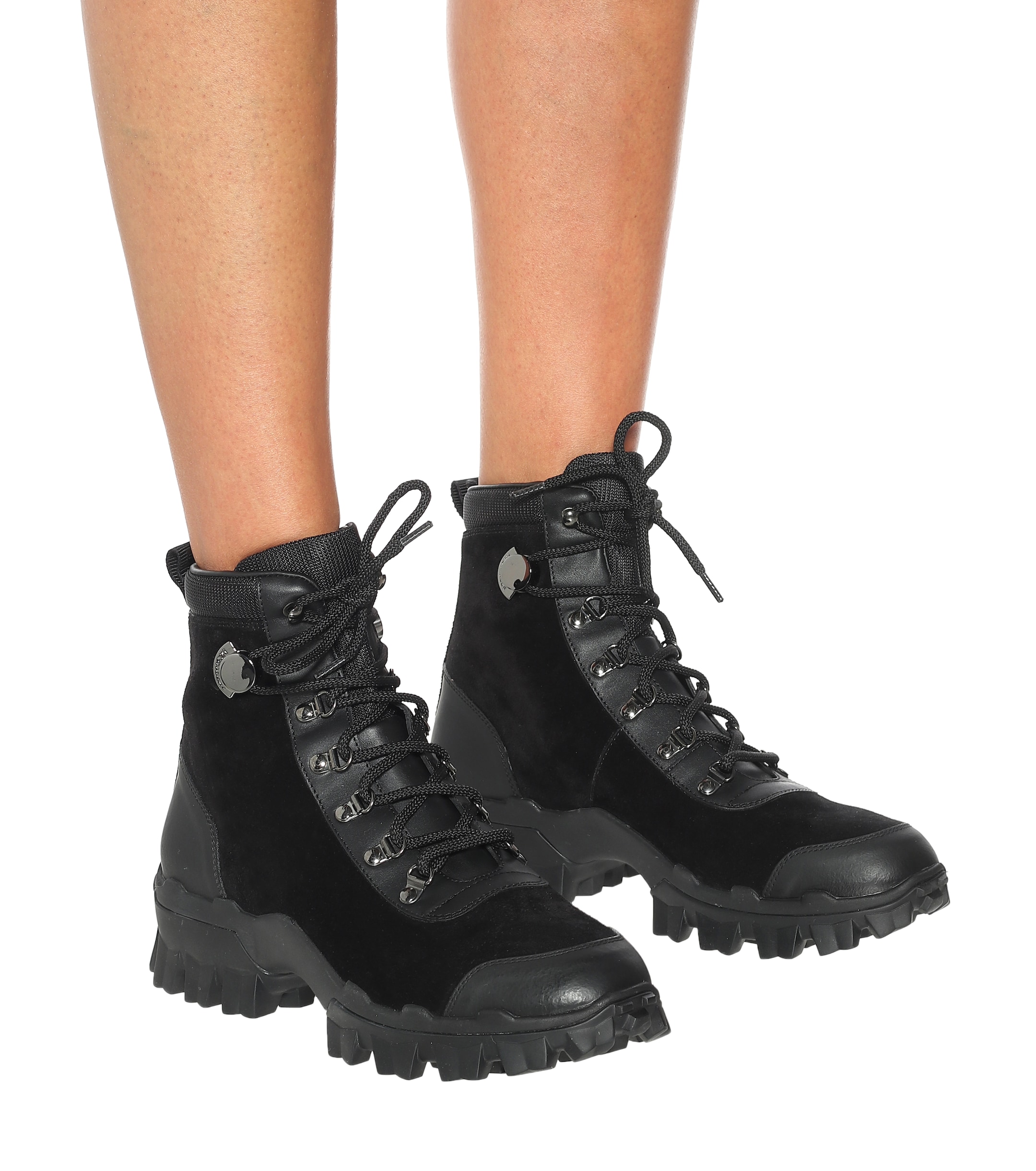 MONCLER HELIS STIVALE ブラック モンクレールブーツ Moncler - Helis ankle boots | Plush