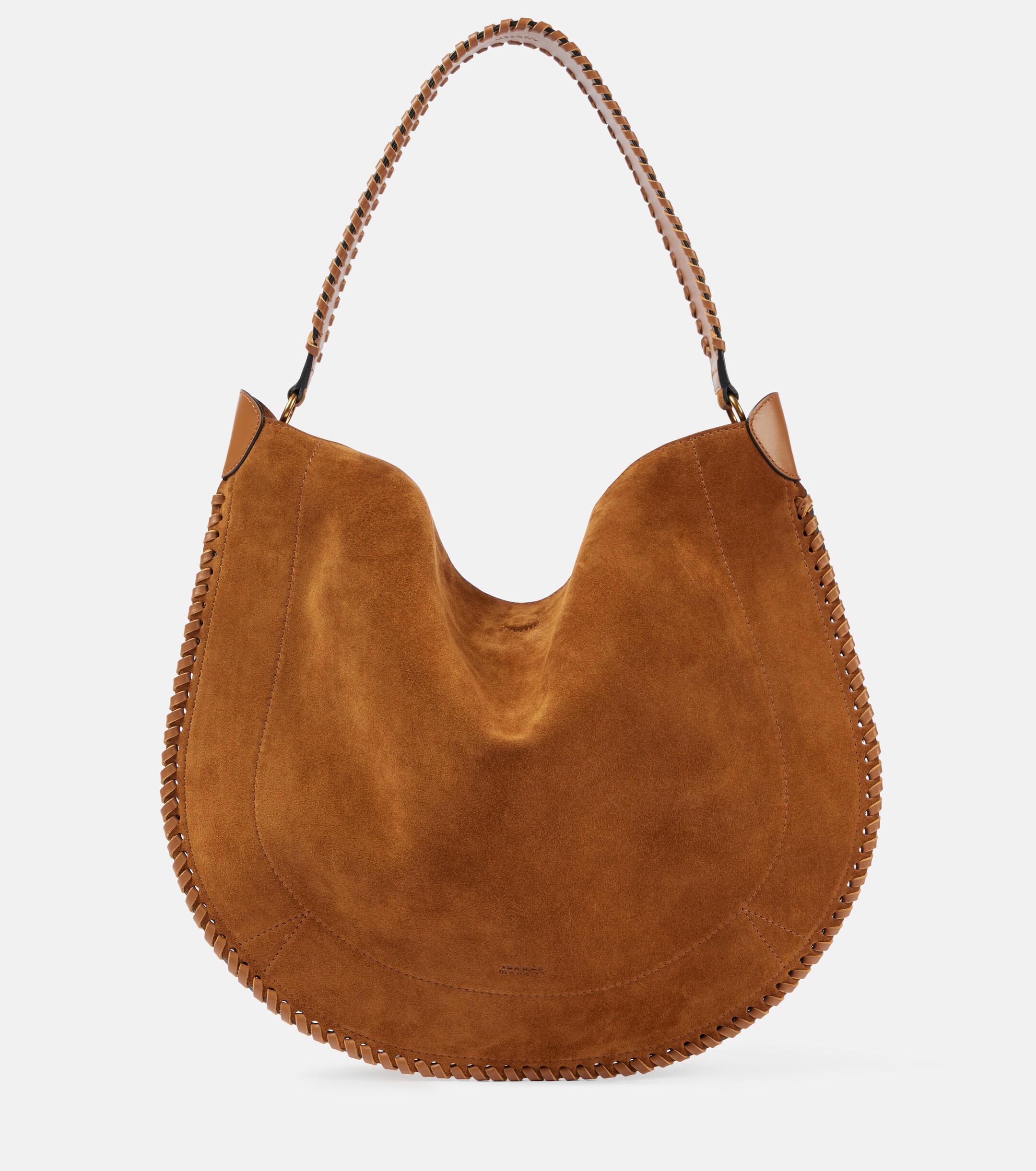 Isabel Marant Oskan braided suede shoulder bag