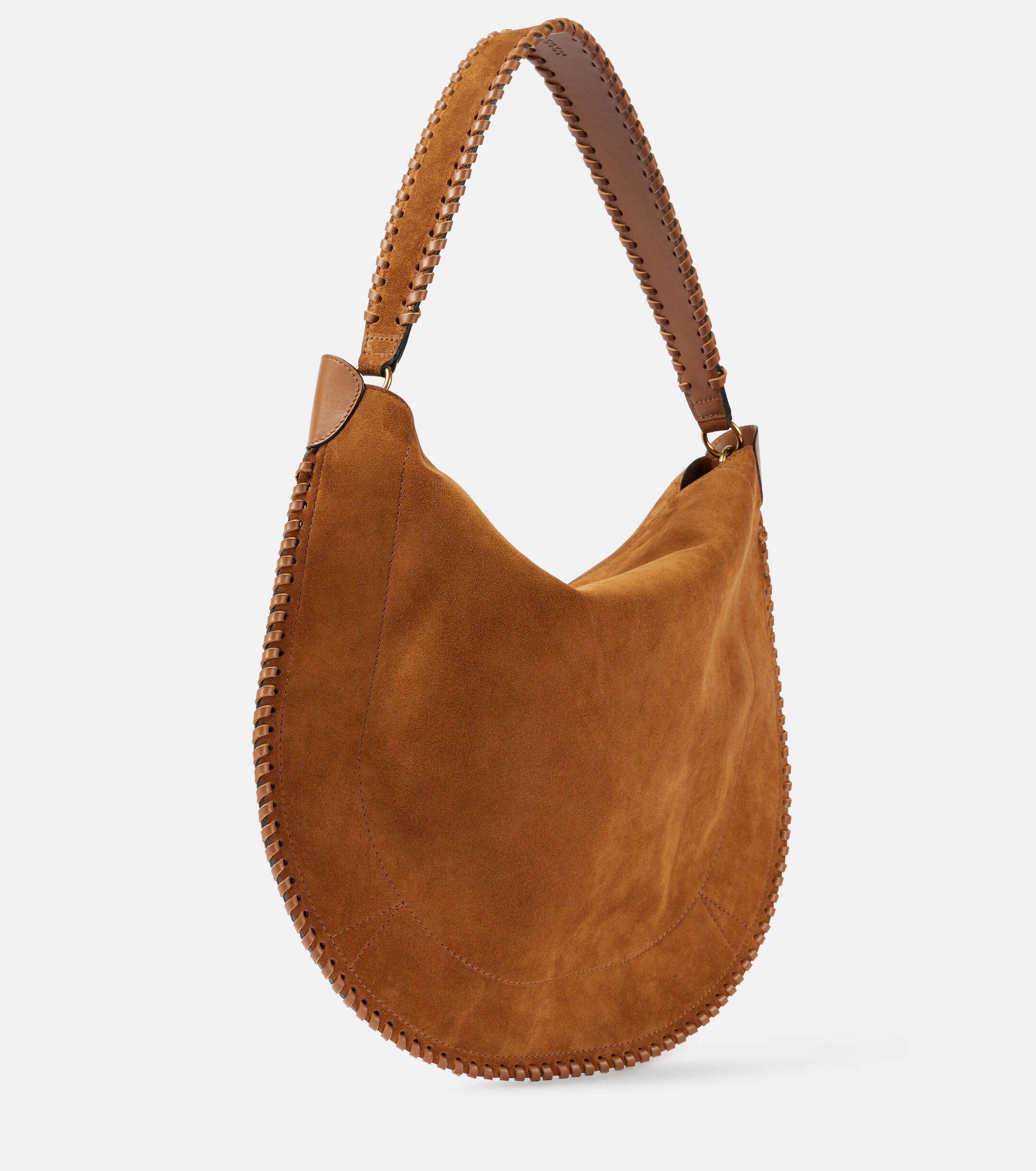 Isabel Marant Oskan braided suede shoulder bag