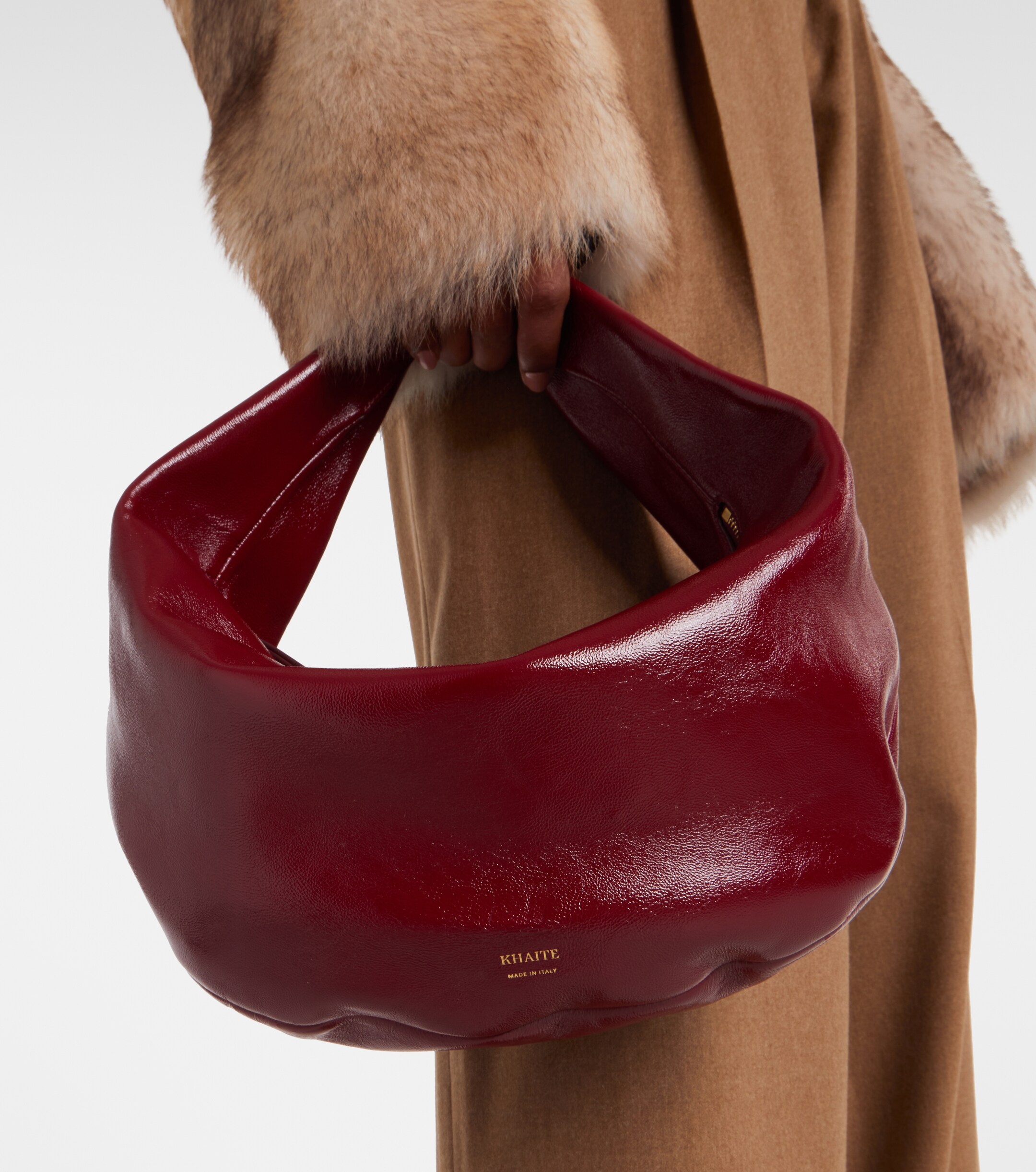 KHAITE Olivia Medium patent leather shoulder bag