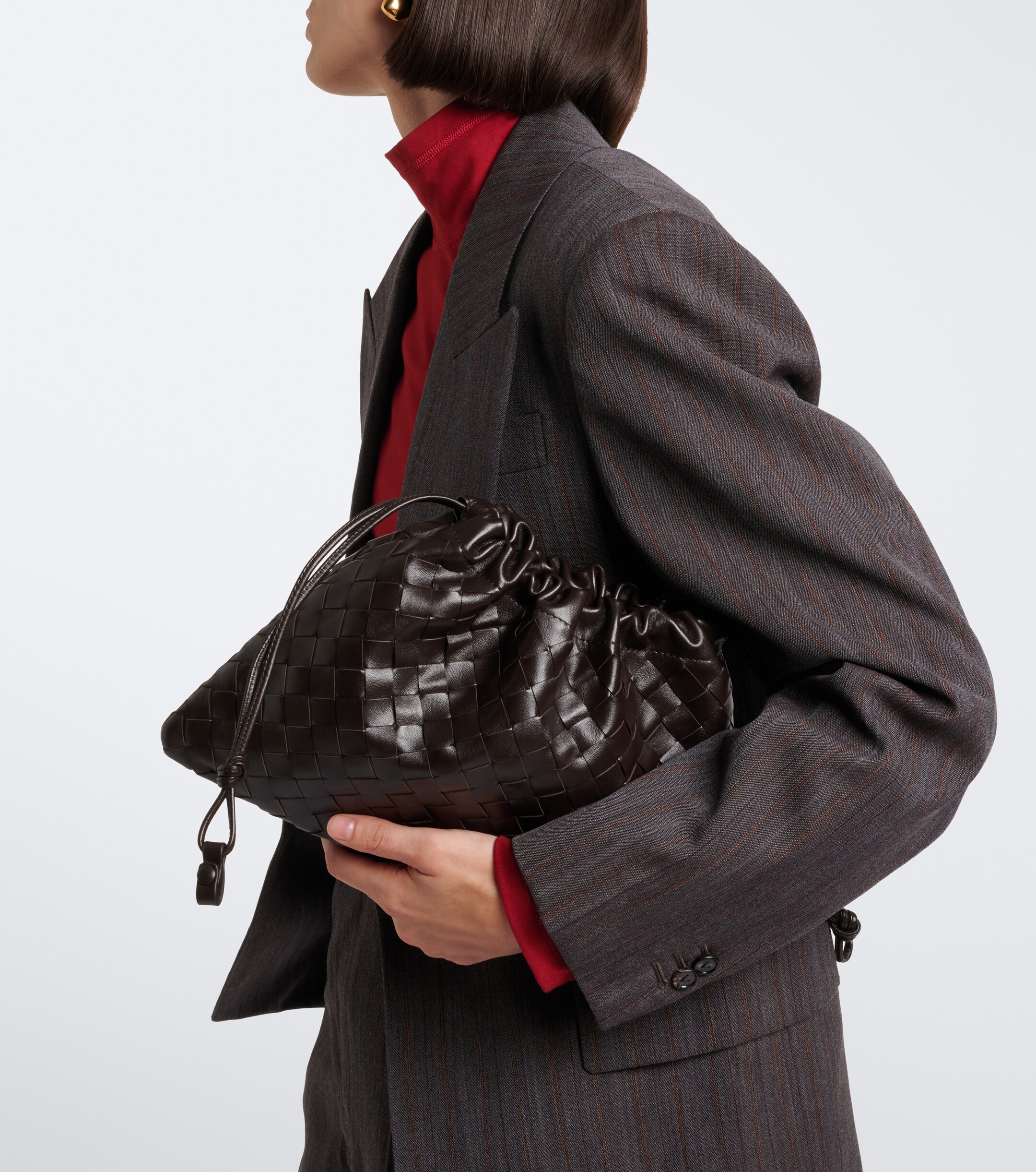 Bottega Veneta Dustbag Medium leather clutch