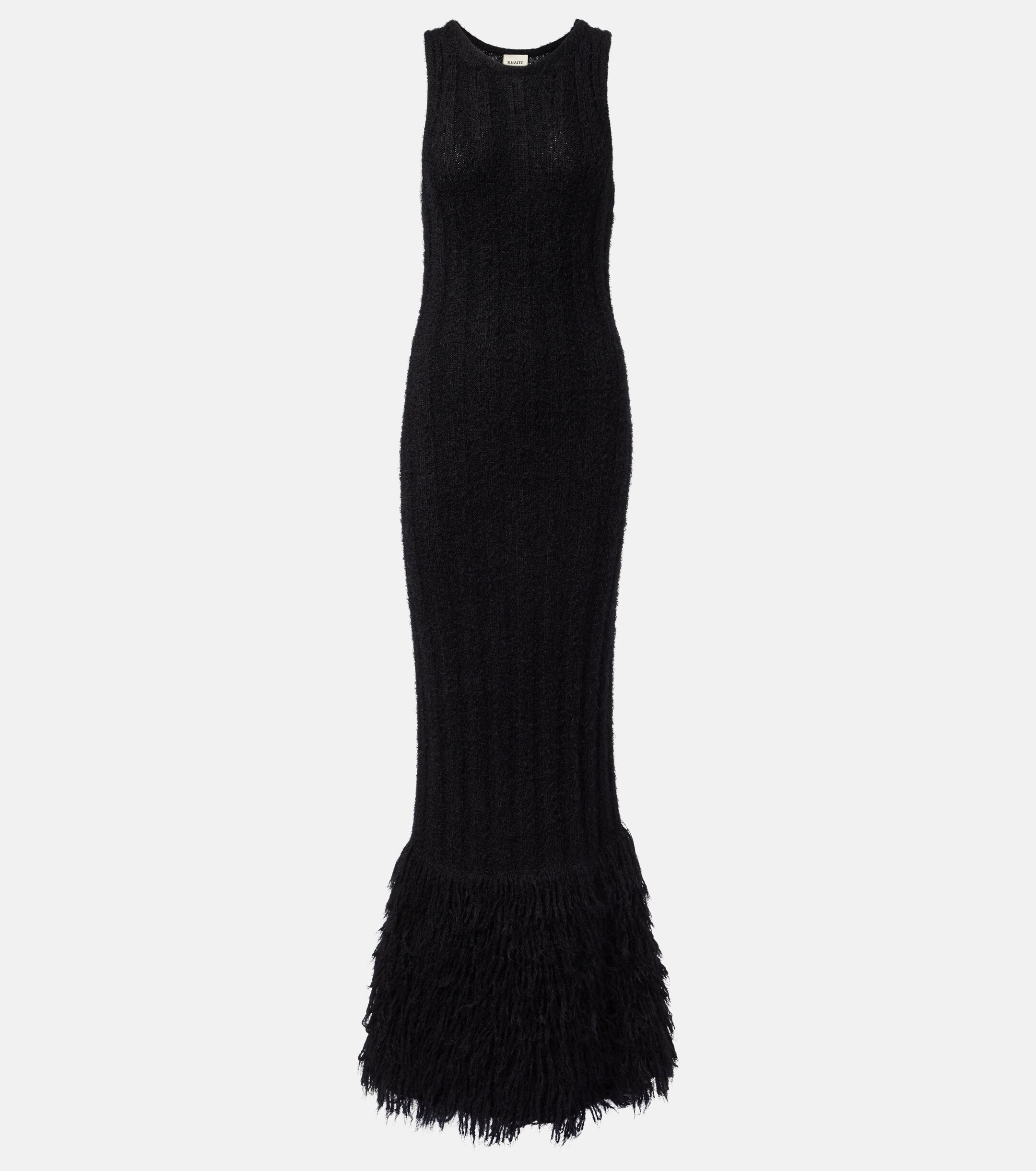 KHAITE Fiore silk and cashmere maxi dress