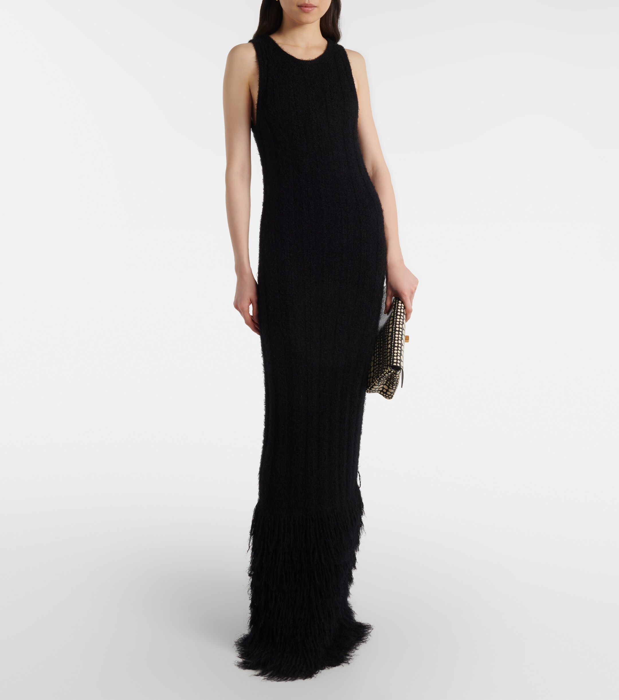 KHAITE Fiore silk and cashmere maxi dress