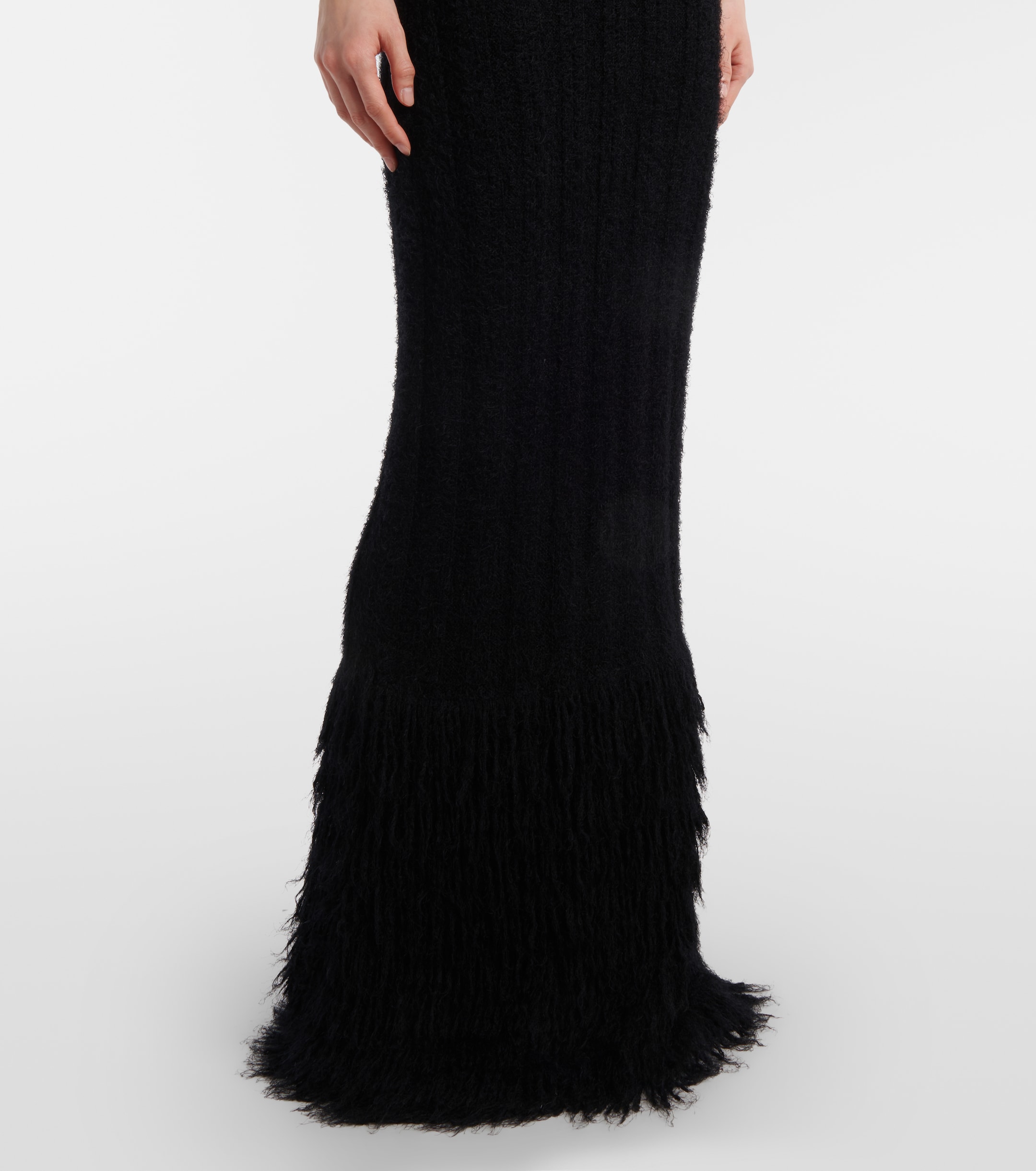 KHAITE Fiore silk and cashmere maxi dress