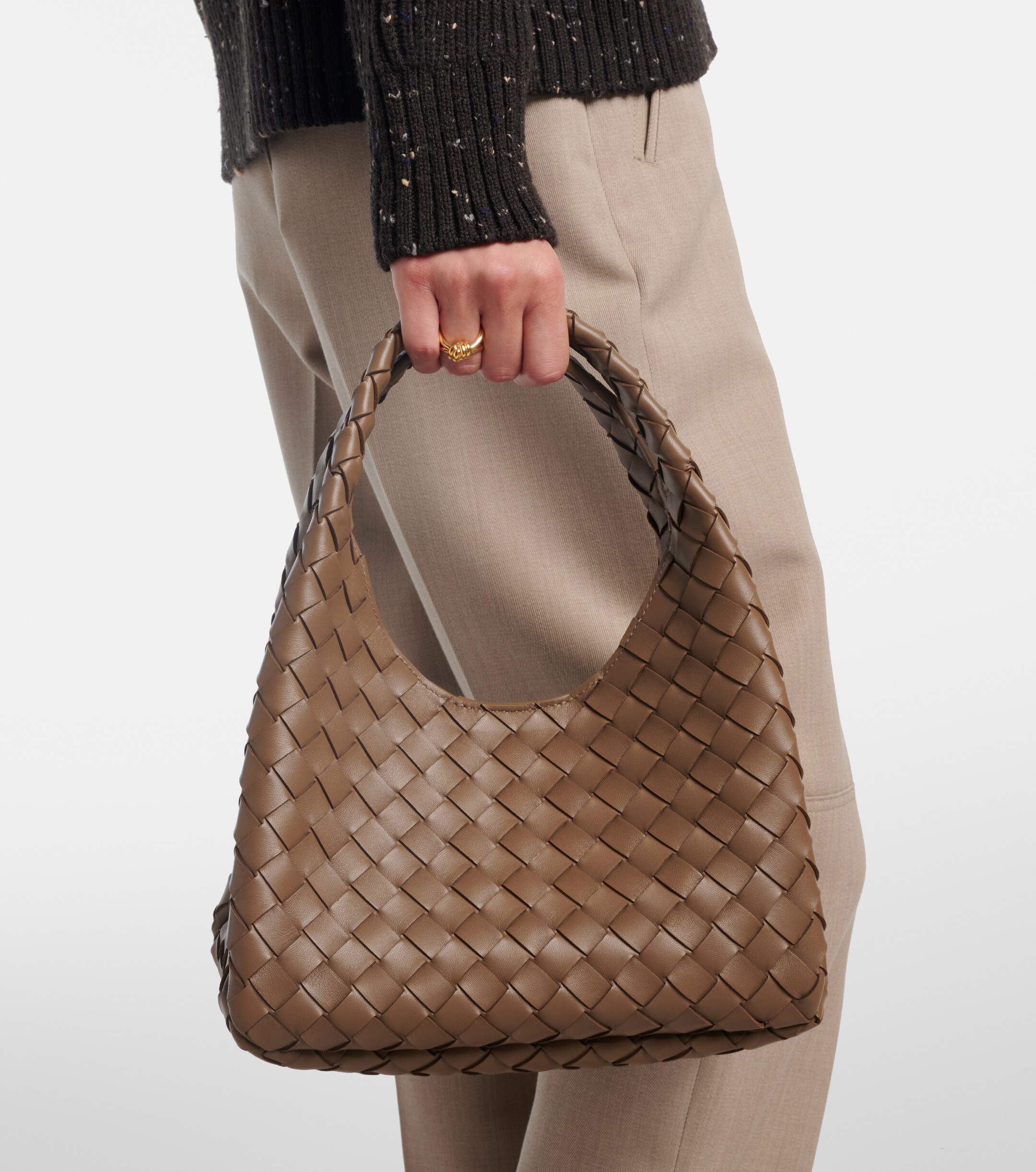 Bottega Veneta Campana Small leather shoulder bag