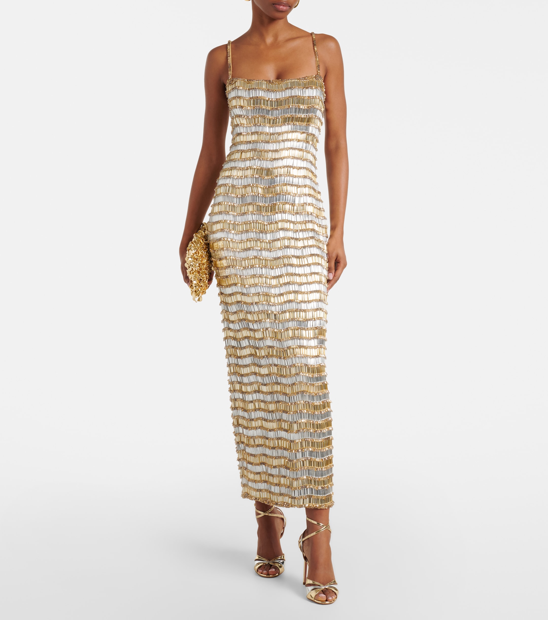 Rachel Gilbert Zeph embellished bustier dress