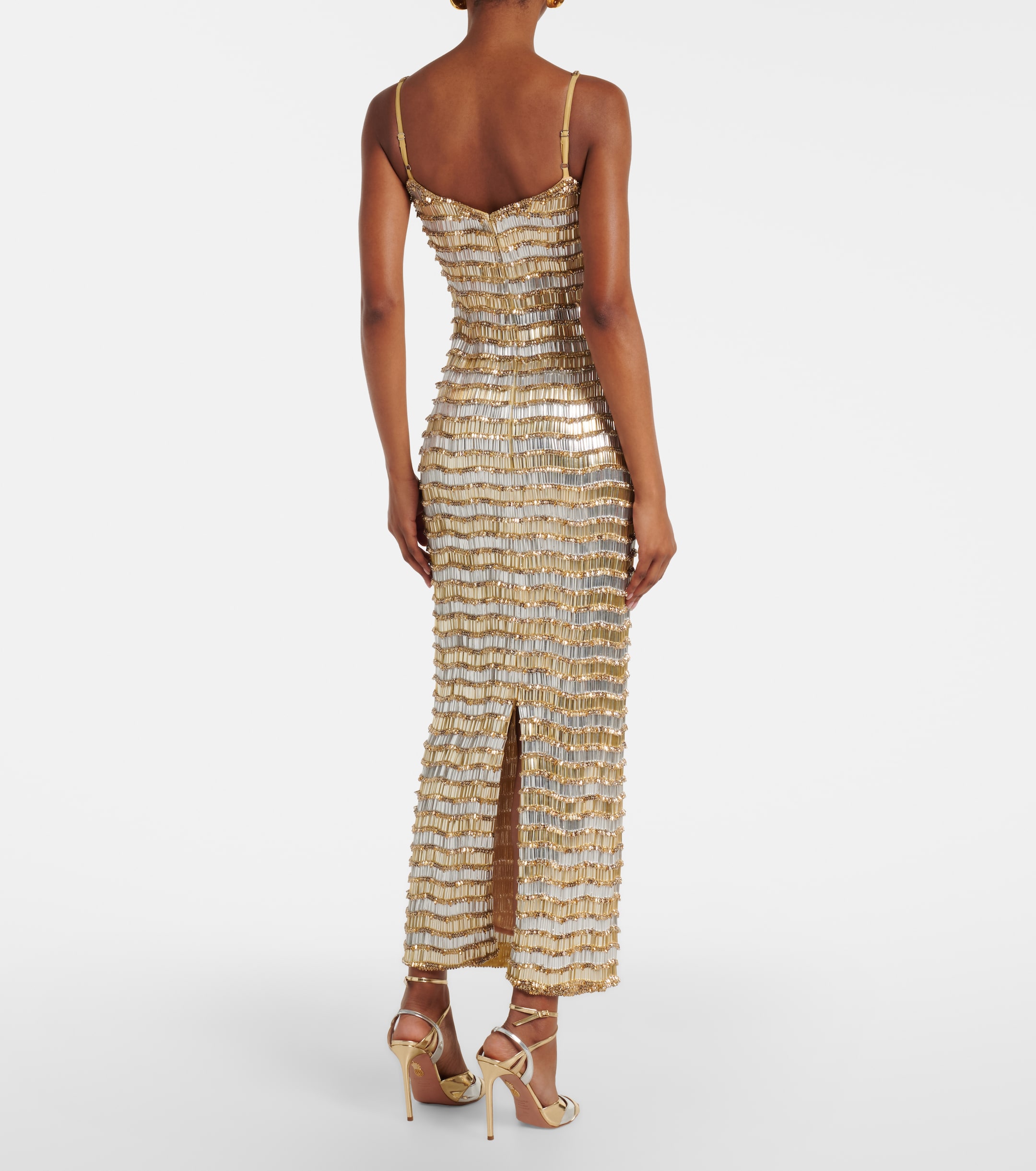 Rachel Gilbert Zeph embellished bustier dress