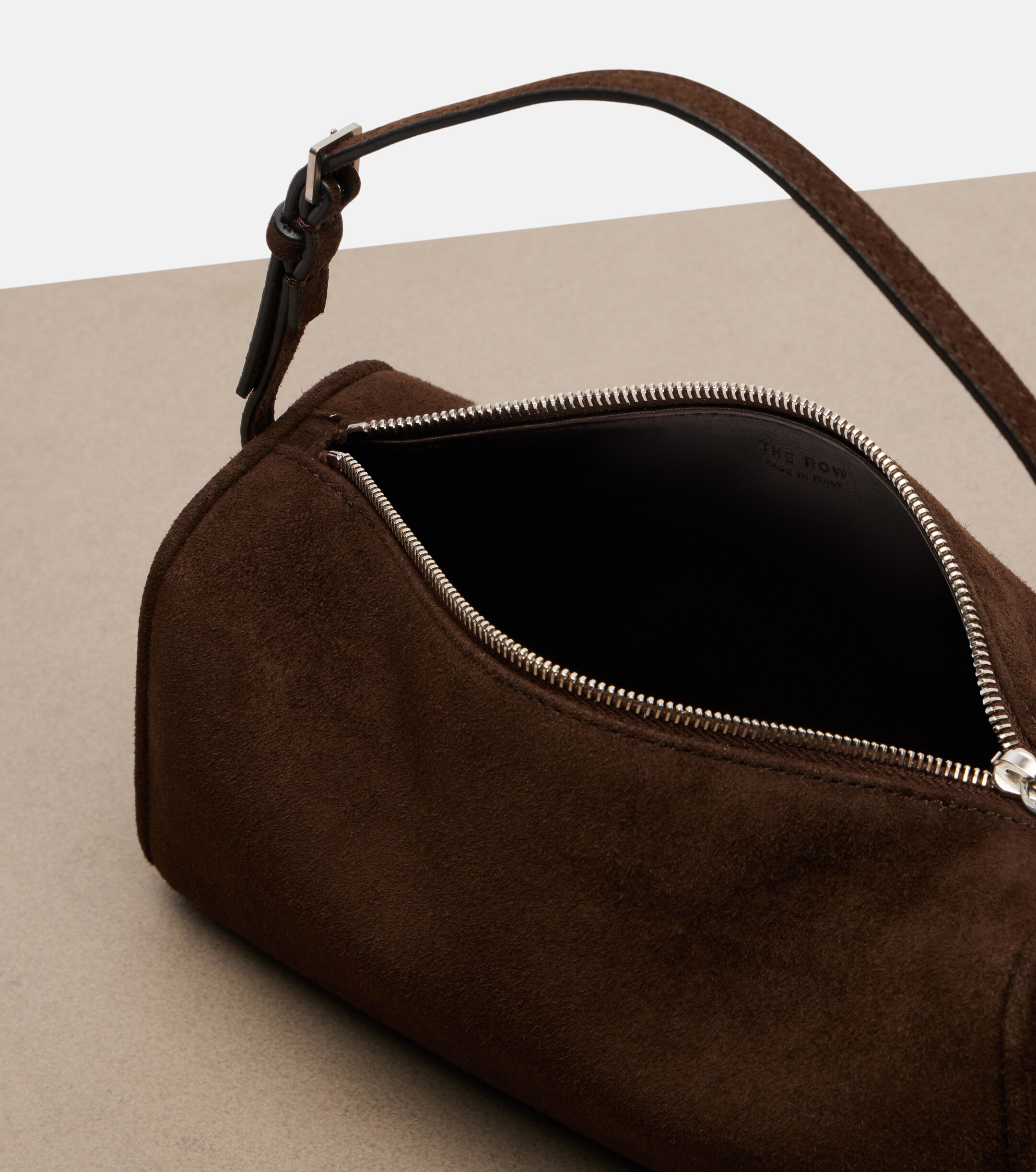 The Row '90s suede top-handle bag
