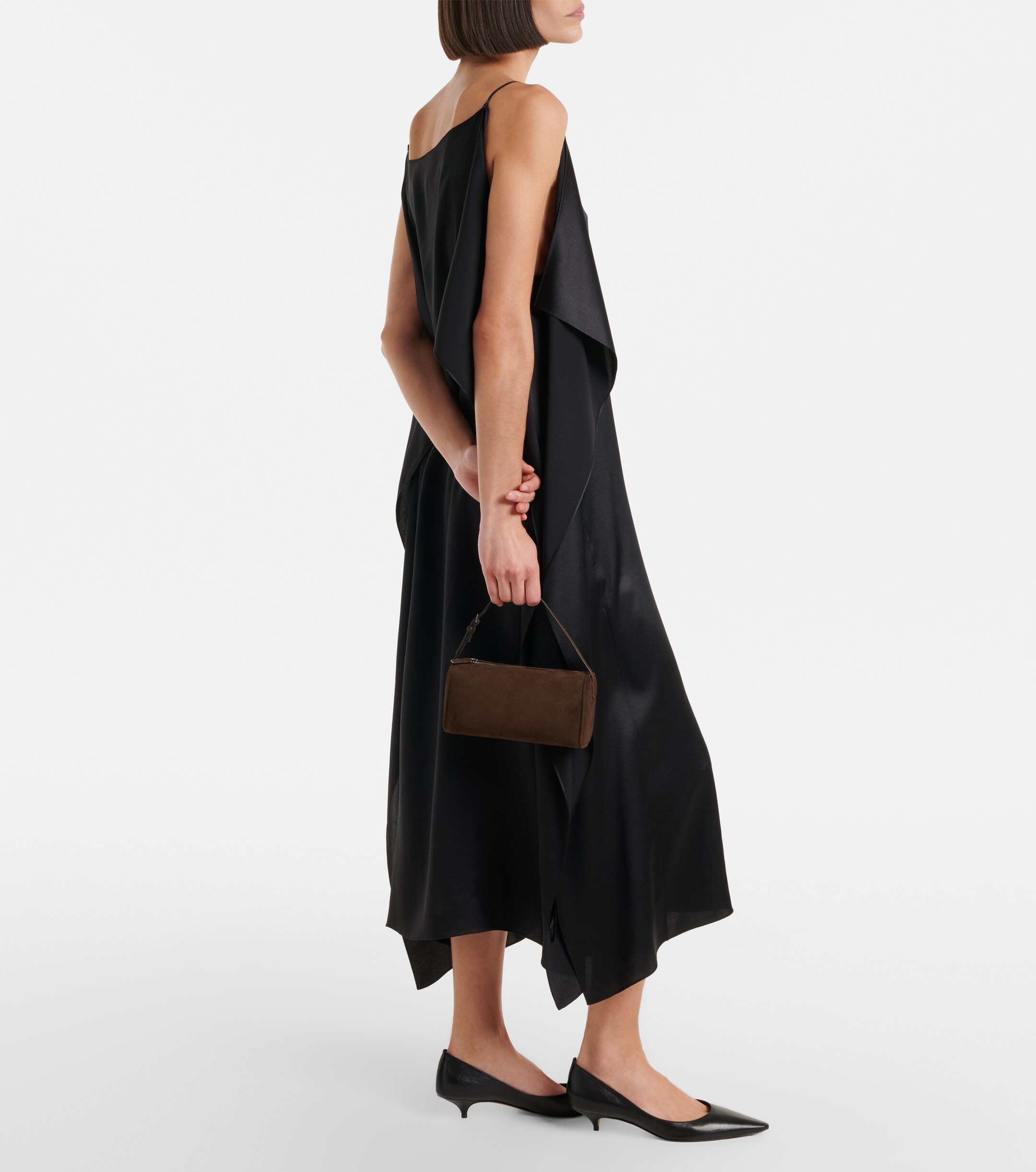 The Row '90s suede top-handle bag