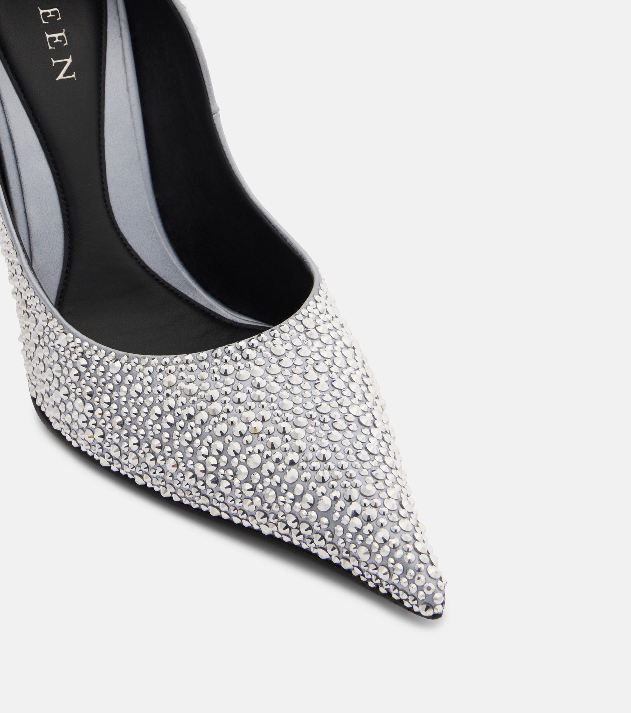 McQueen McQueen Skull studded satin pumps