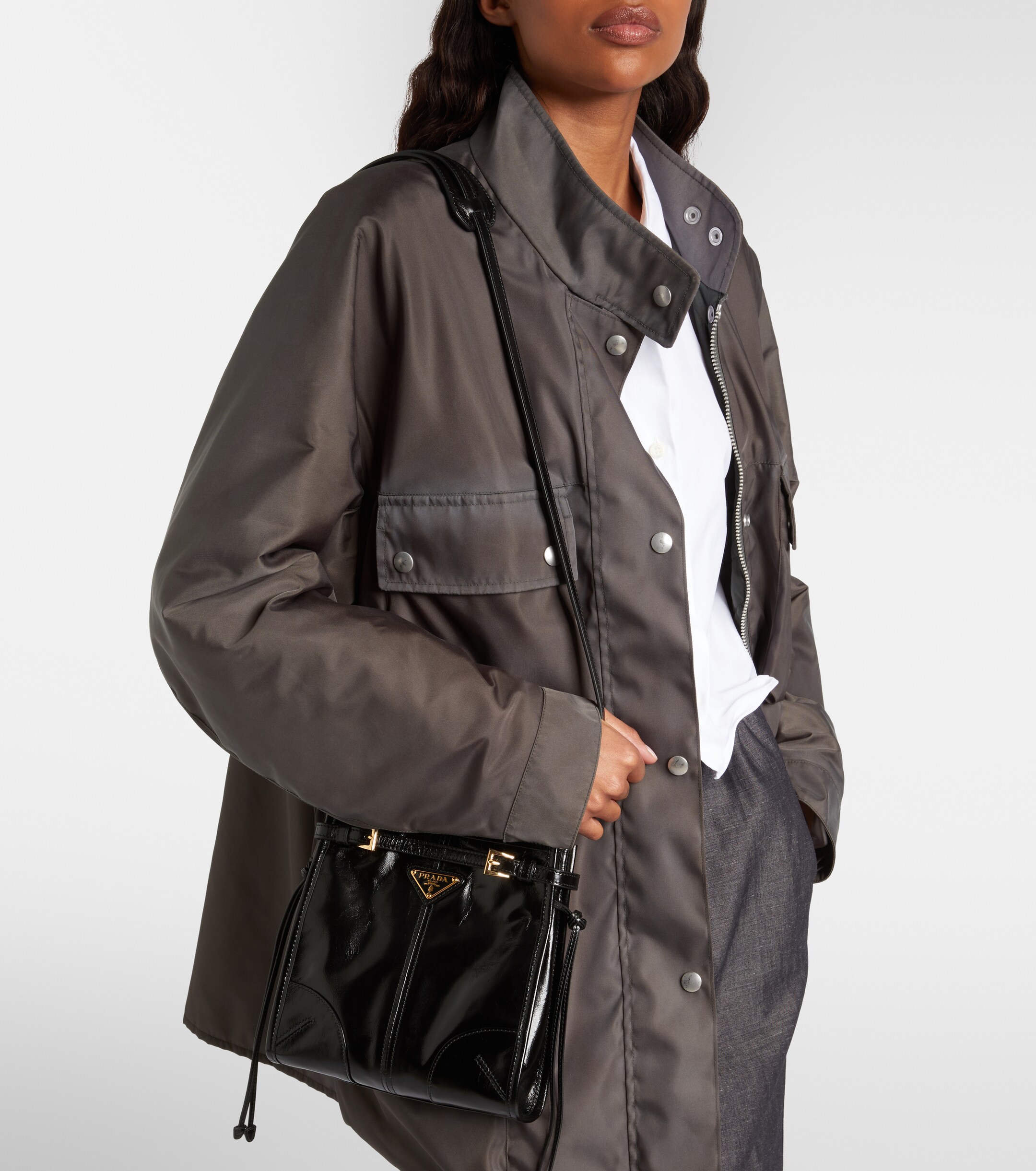 Prada Prada Bonnie Mini leather shoulder bag