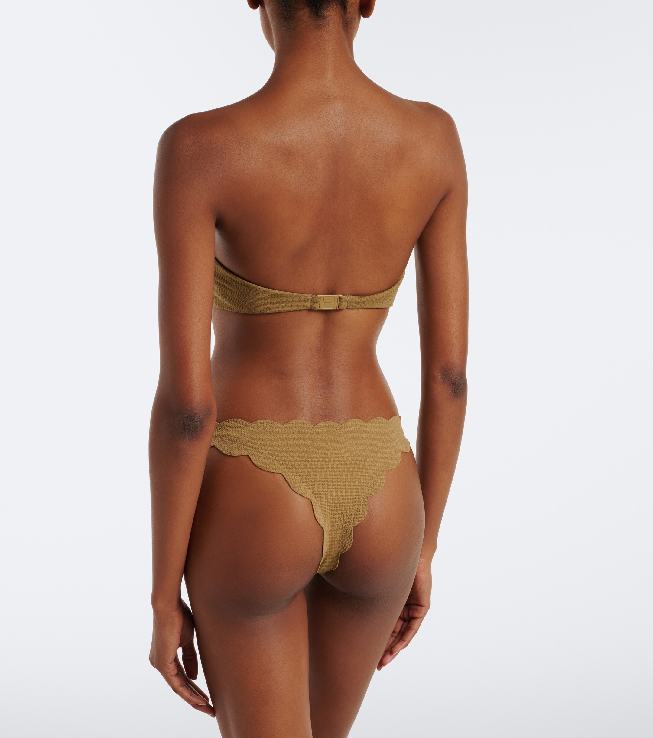 Marysia Marysia Antibes scalloped bandeau bikini top