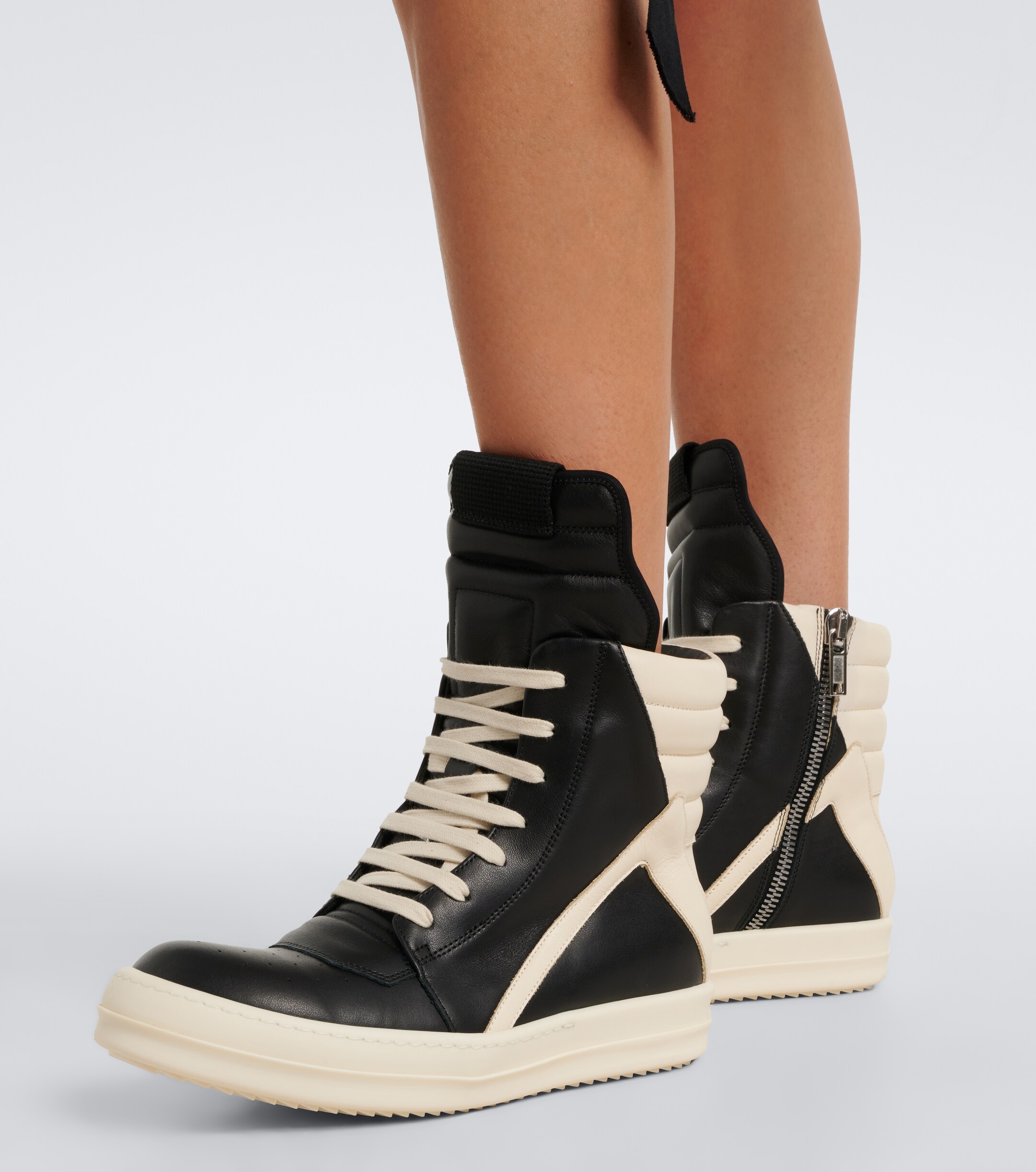 Rick Owens Rick Owens Geobasket leather sneakers