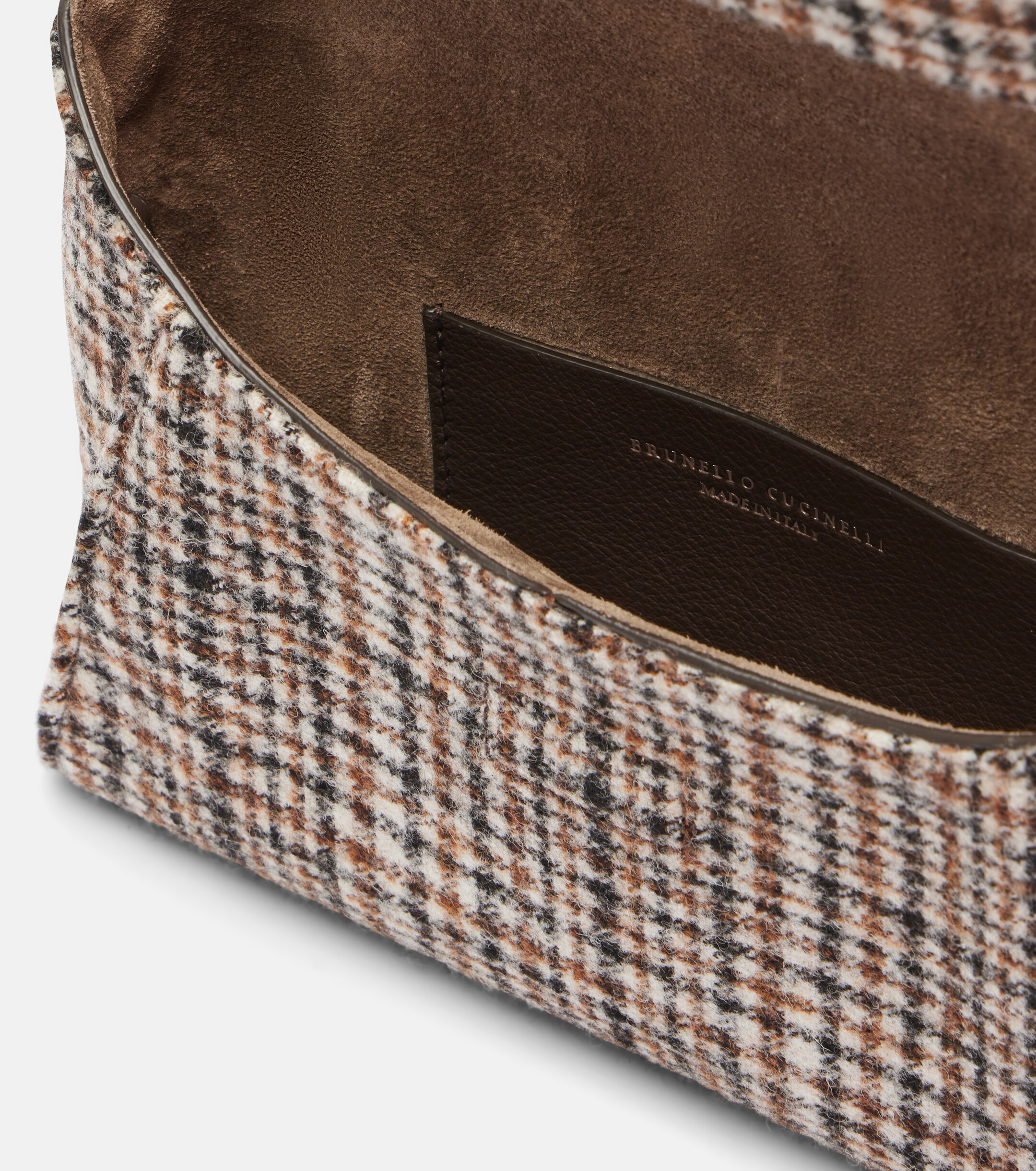Brunello Cucinelli Monili Mini plaid clutch