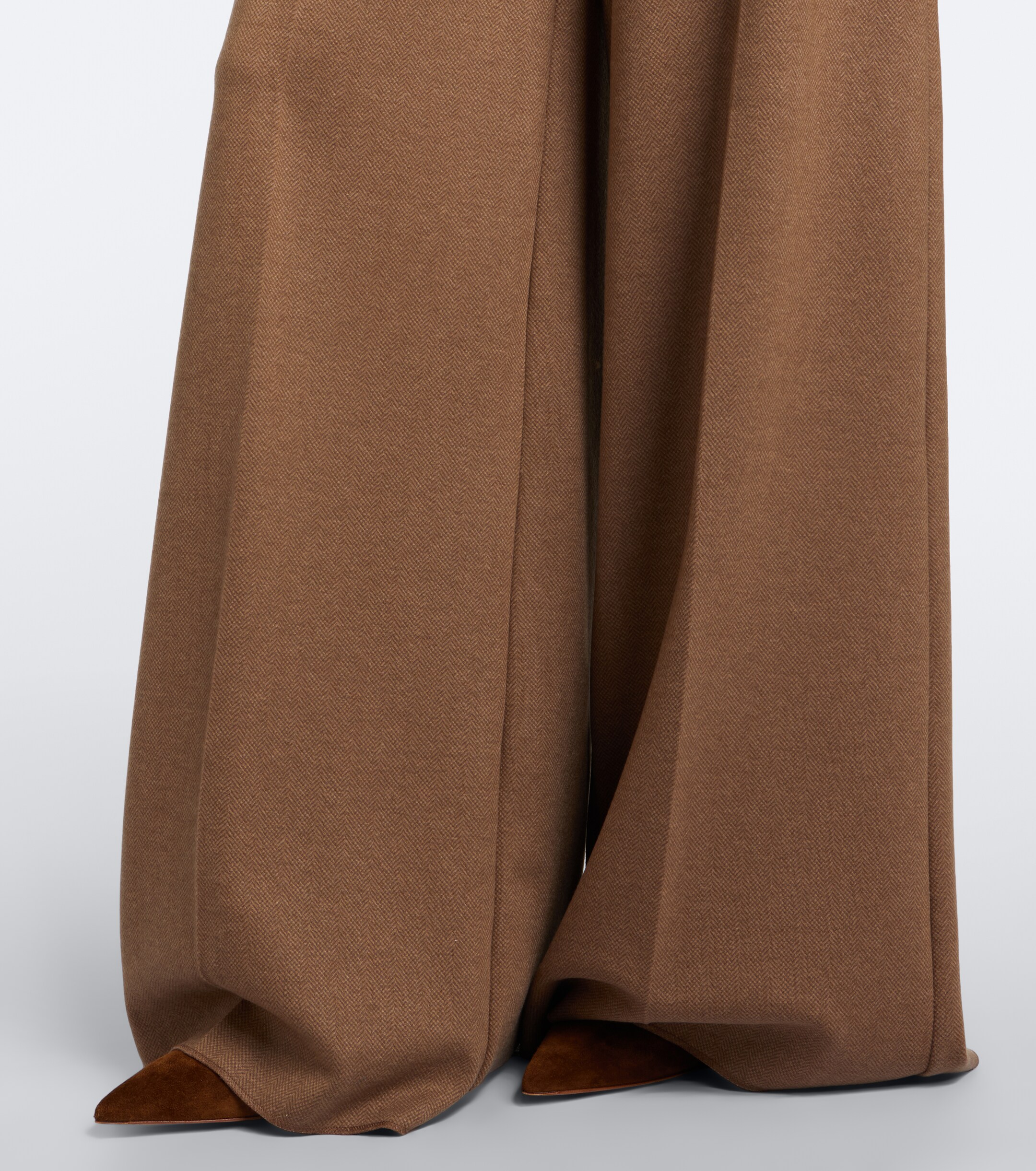 Max Mara Max Mara Camel hair and wool-blend wide-leg pants