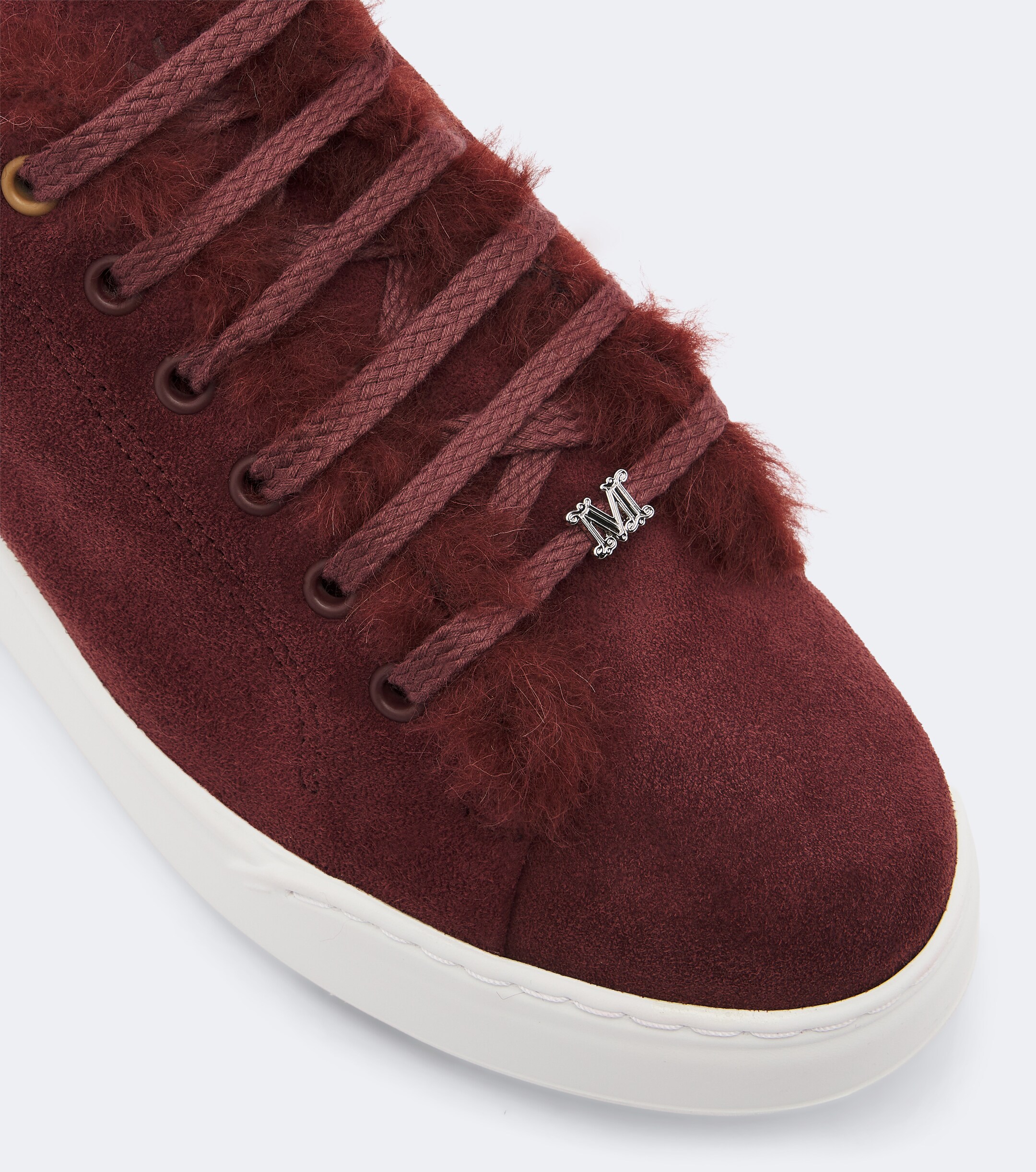 Max Mara Max Mara Shearling-lined suede sneakers