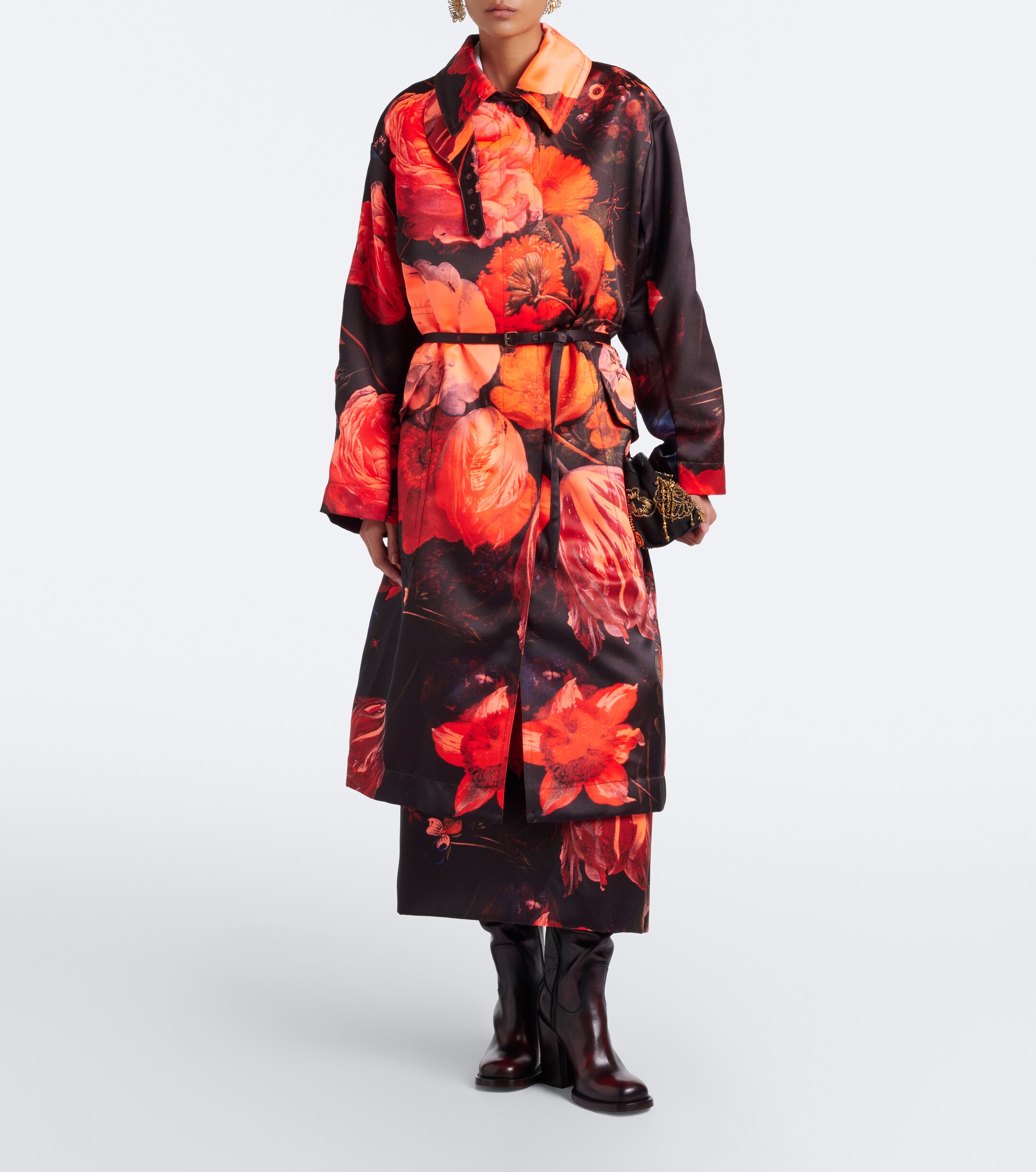 Dries Van Noten Dries Van Noten Floral midi skirt