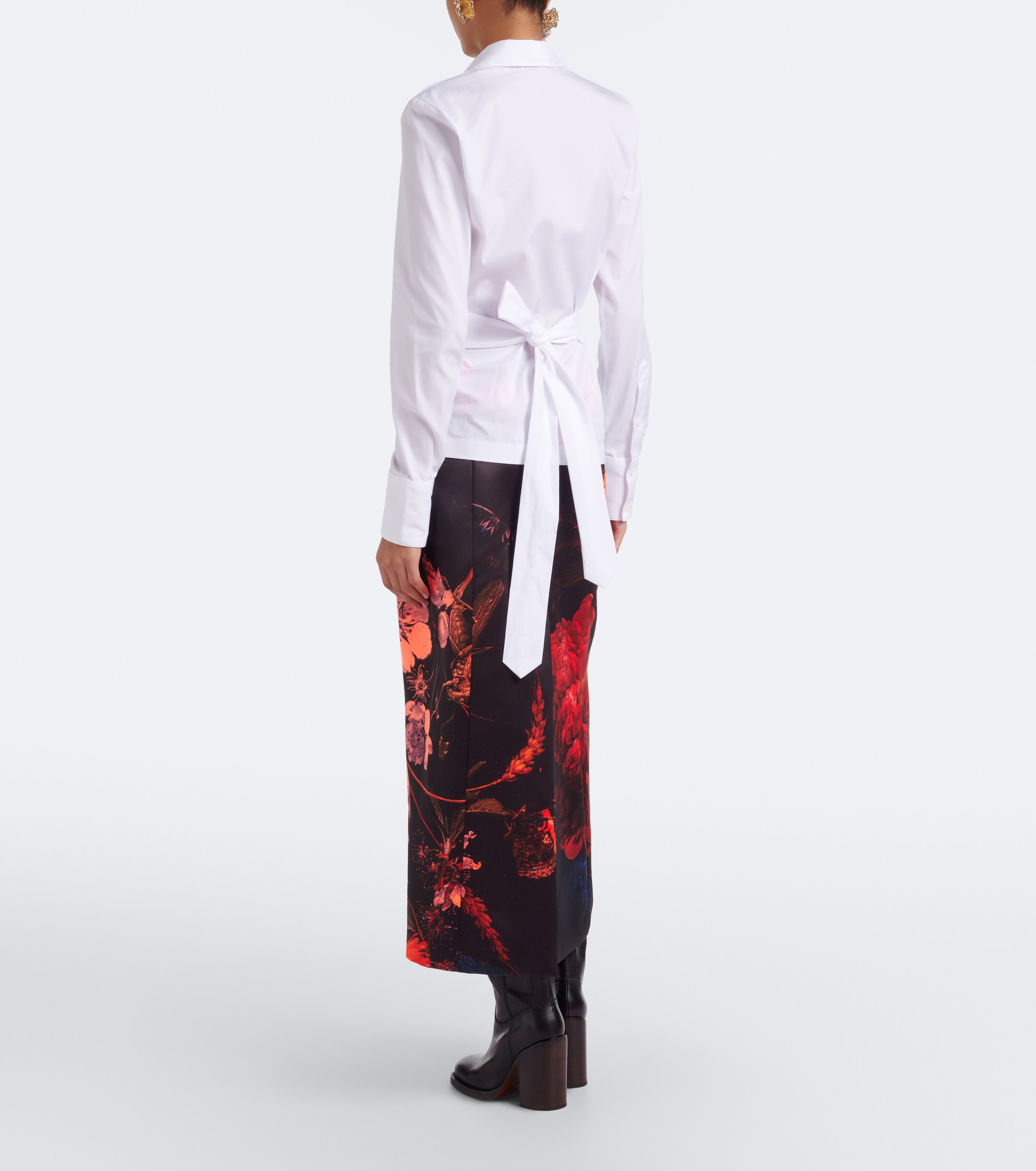 Dries Van Noten Dries Van Noten Floral midi skirt