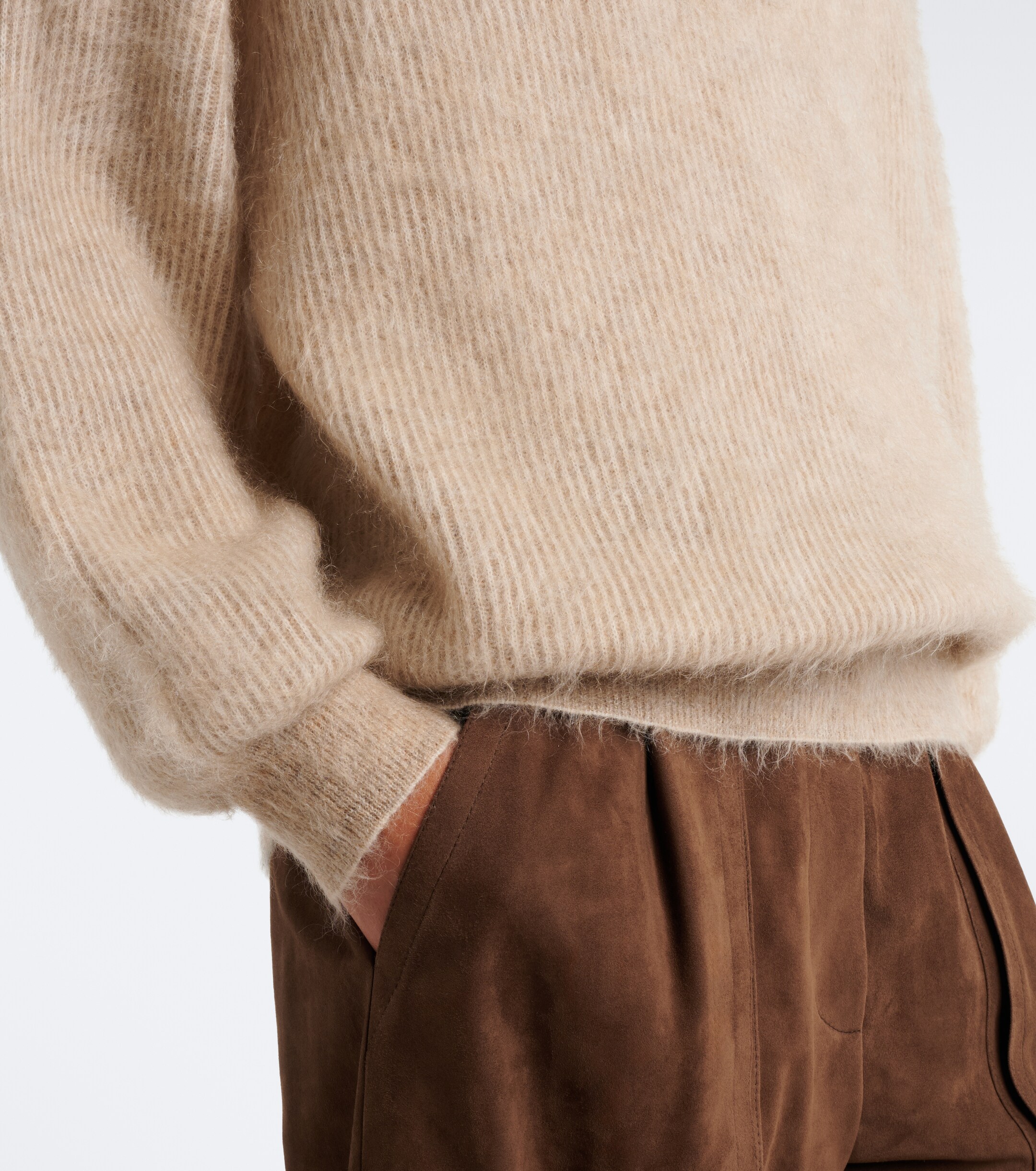 Brunello Cucinelli Brunello Cucinelli Mohair and wool-blend polo sweater