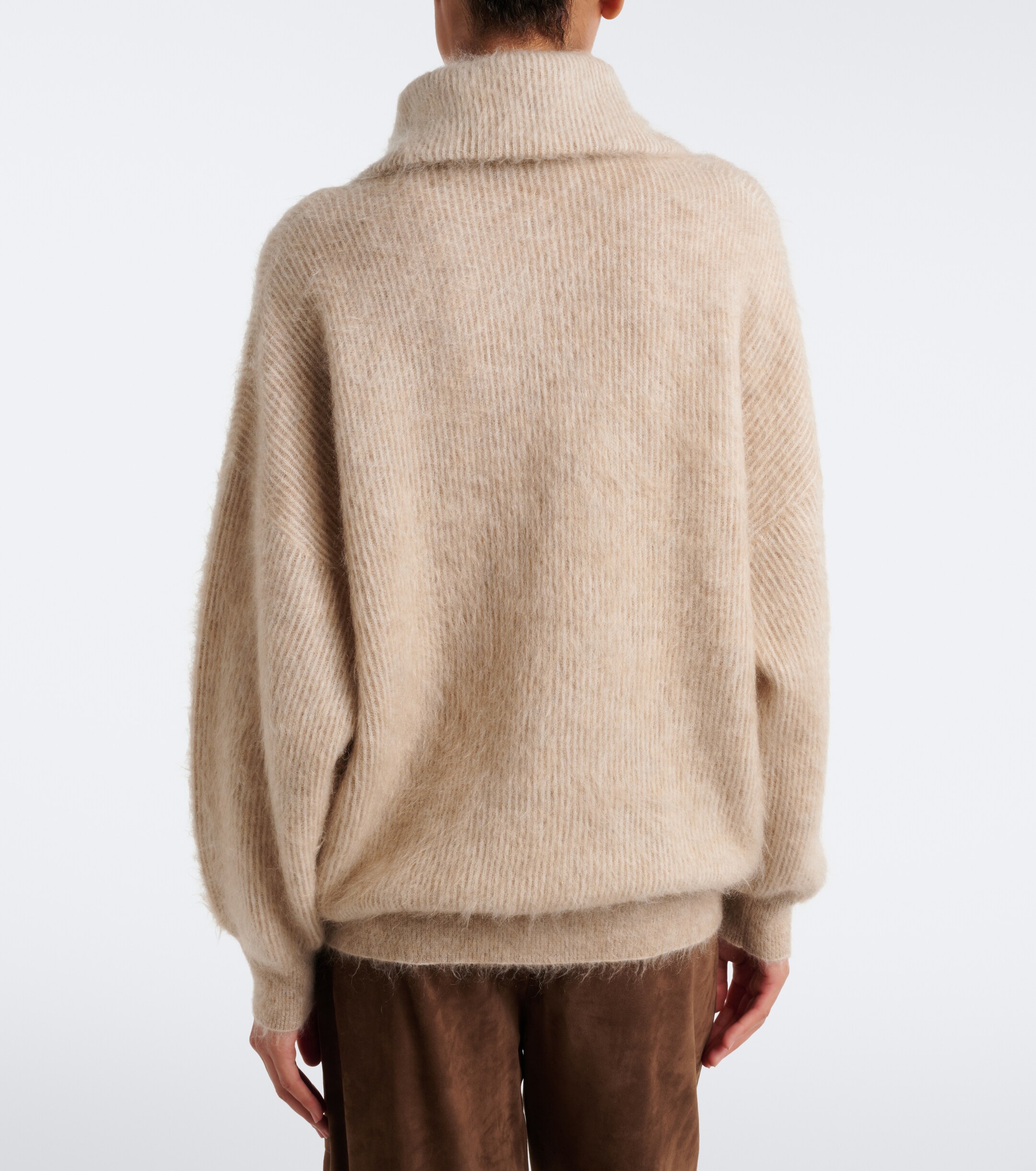 Brunello Cucinelli Brunello Cucinelli Mohair and wool-blend polo sweater