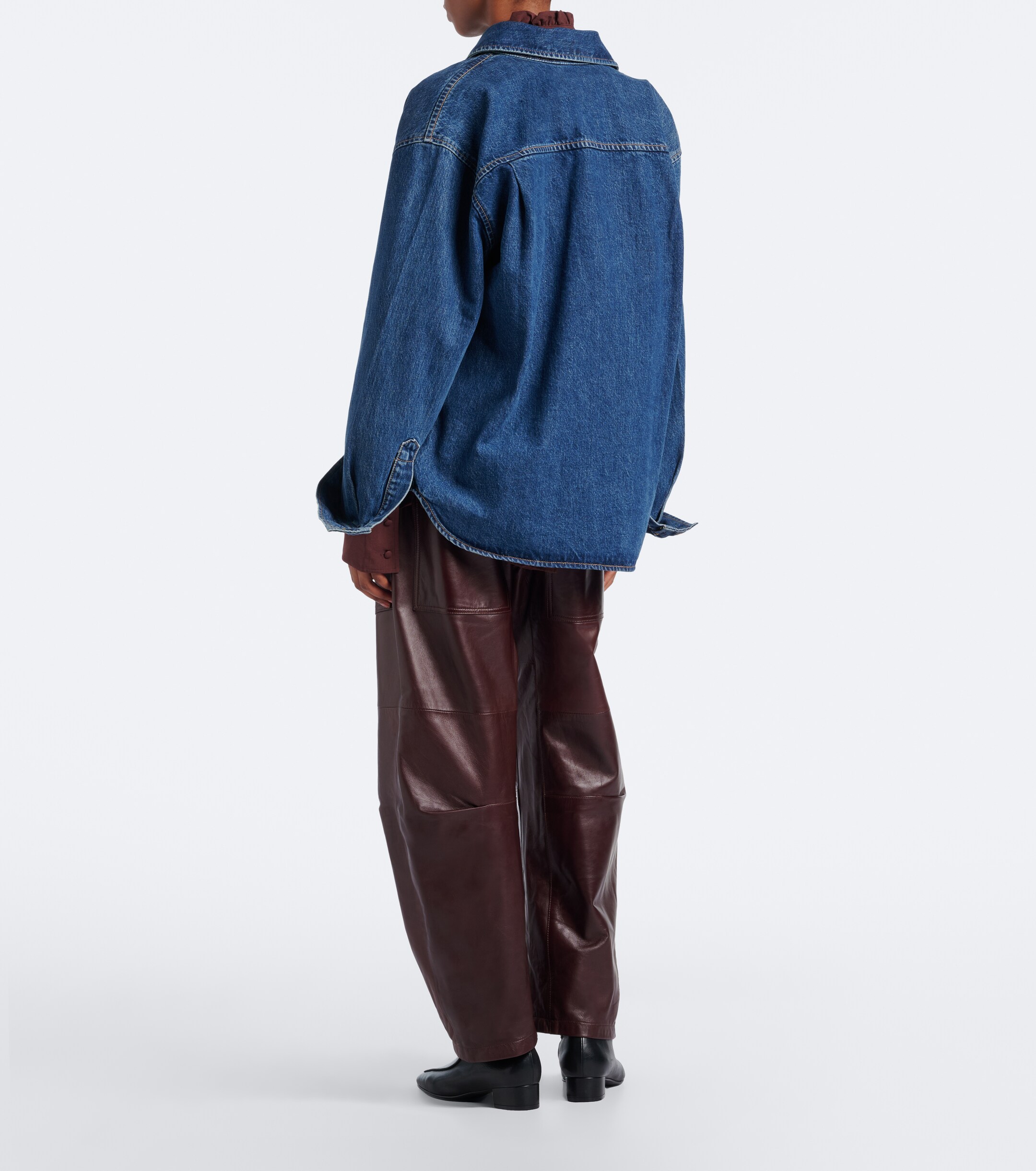 Nili Lotan Nili Lotan Shon leather barrel-leg pants